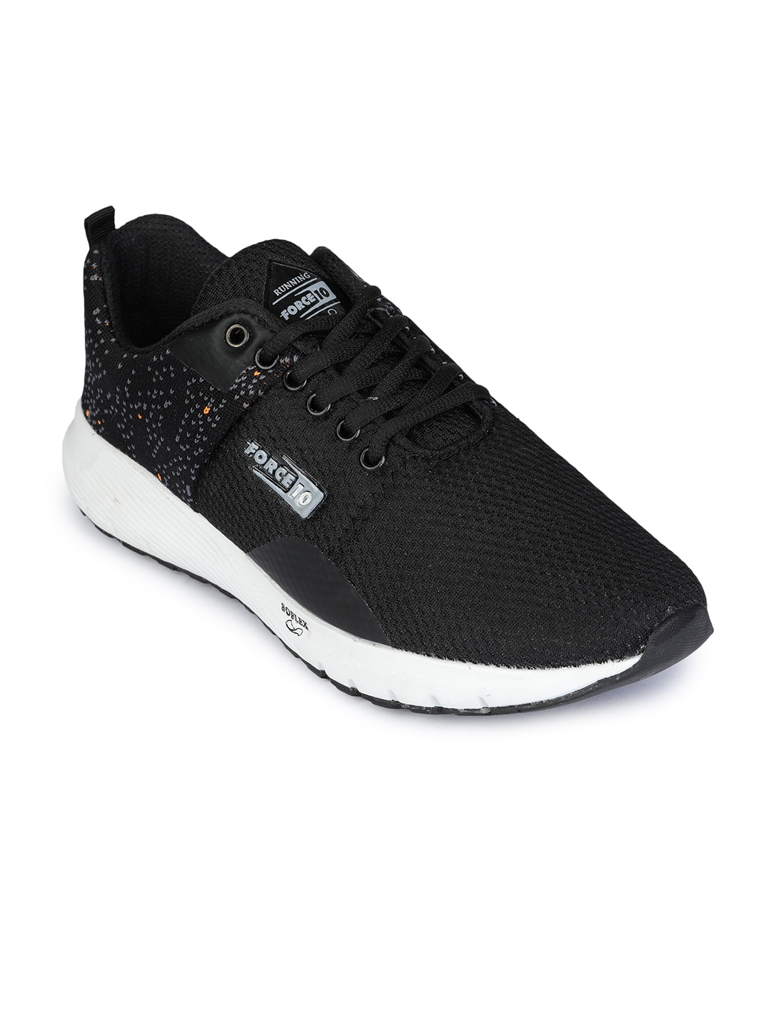 

Liberty Men Black Mesh Running Non-Marking Shoes
