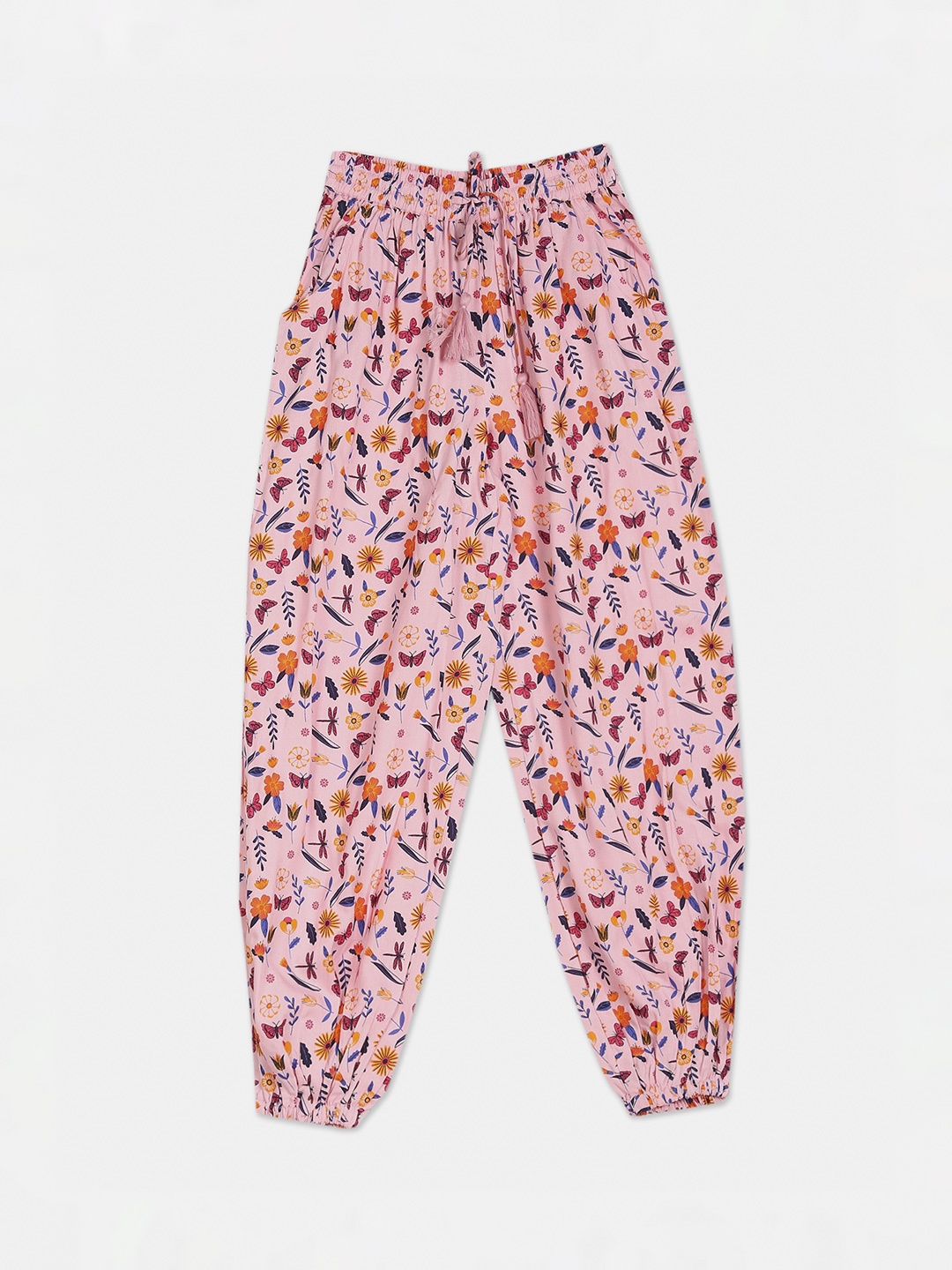 

Cherokee Girls Pink Printed Joggers Trousers