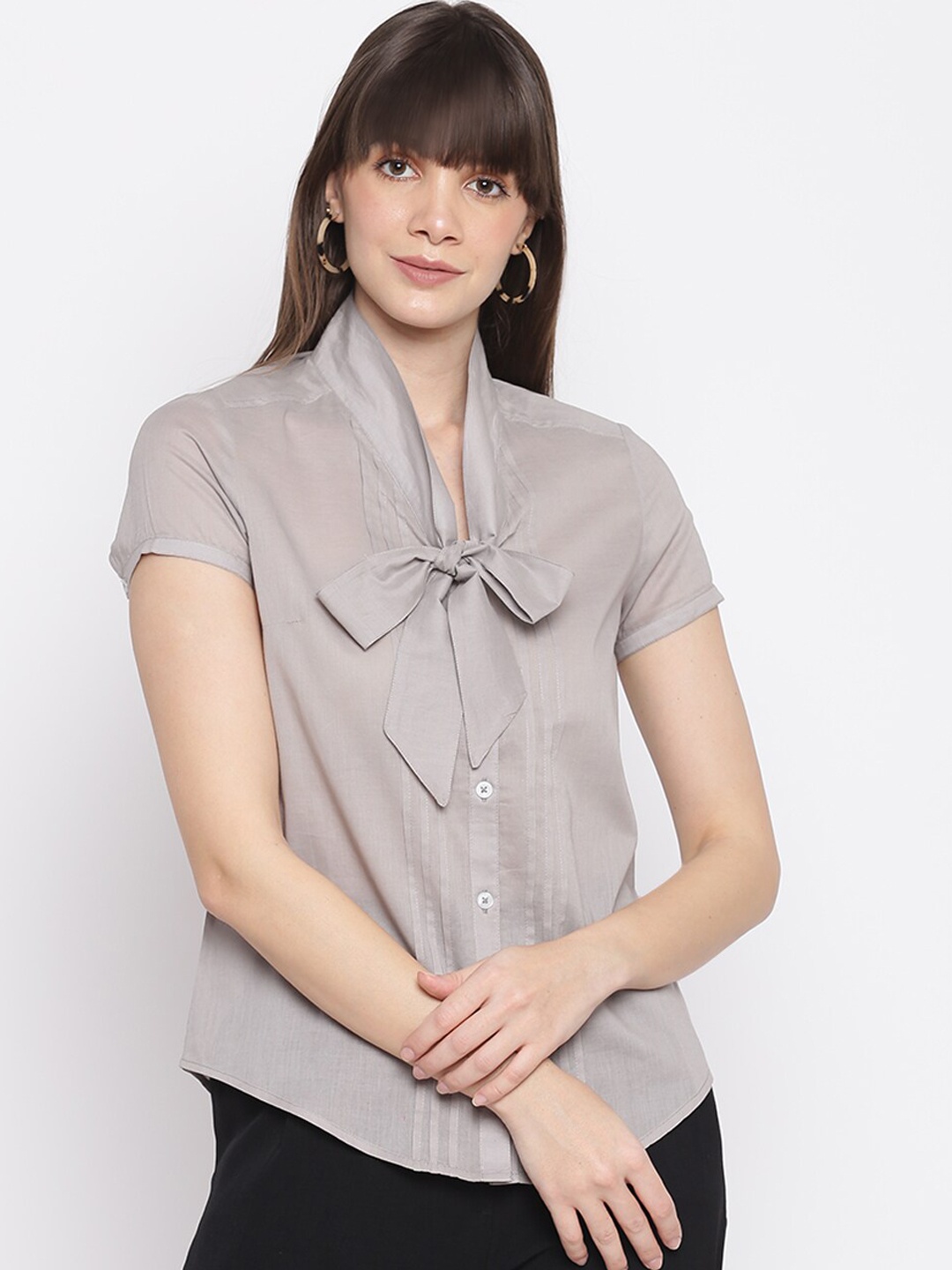 

sandy AND ritz Women Grey Sustainable Casual Shirt