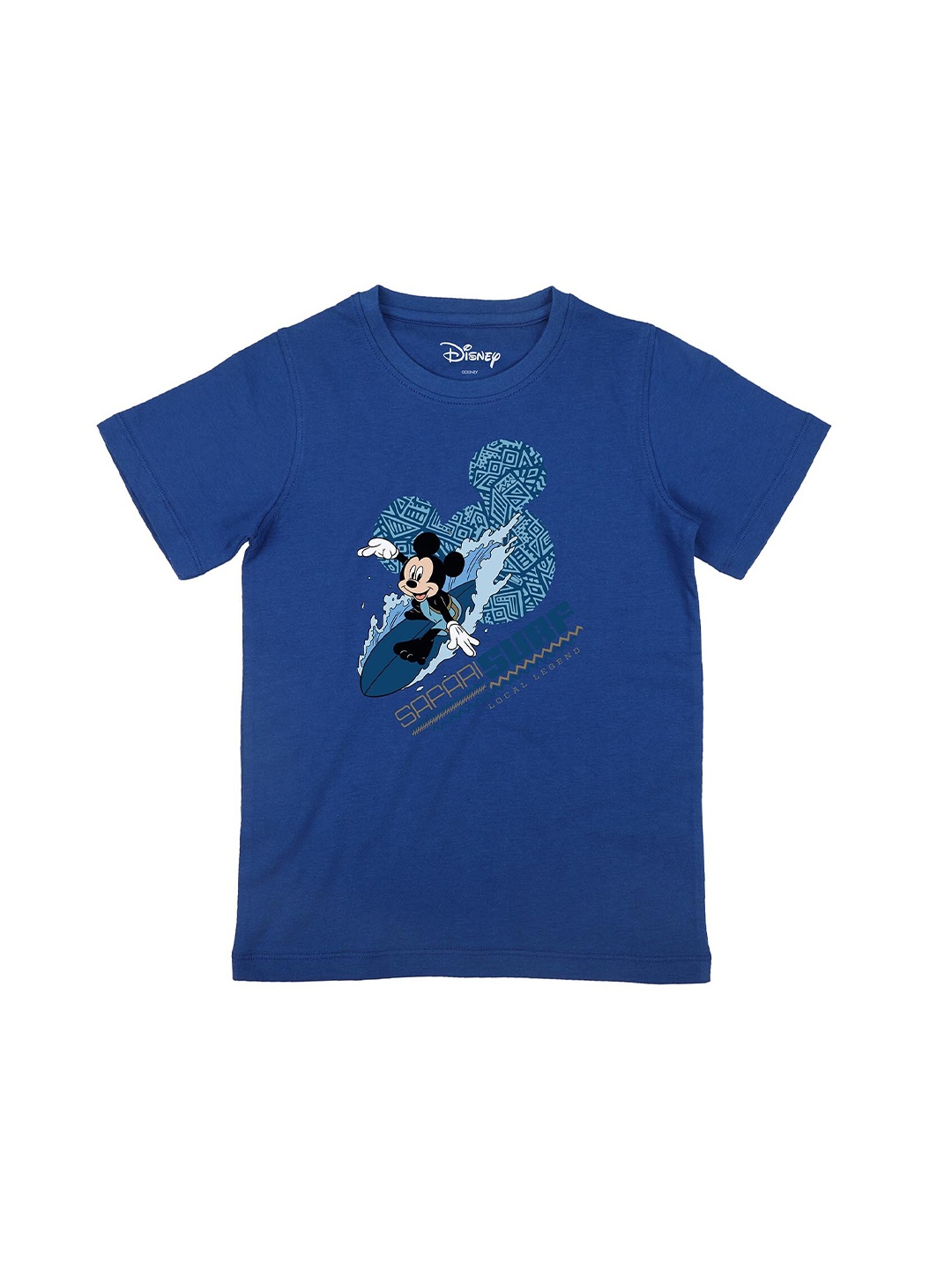 

Disney by Wear Your Mind Boys Blue Mickey Mouse Printed T-shirt