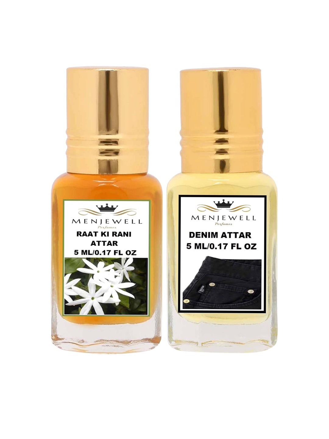 

Menjewell Pack of 2 Transparent Perfume