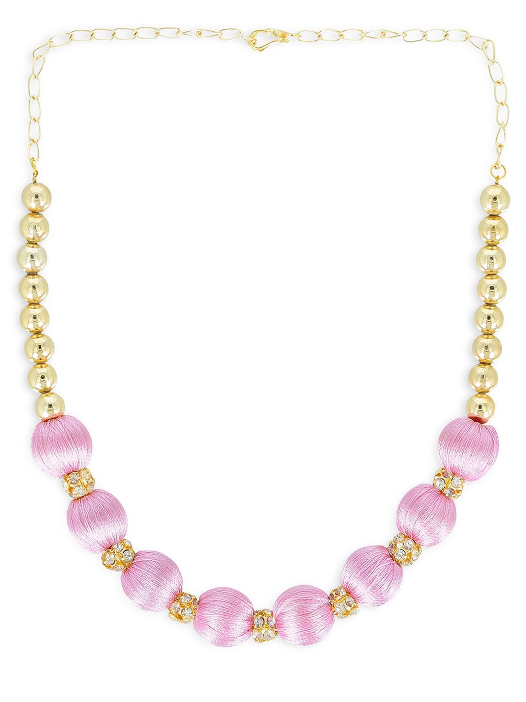 AKSHARA Rose & Gold-Toned Handcrafted Necklace