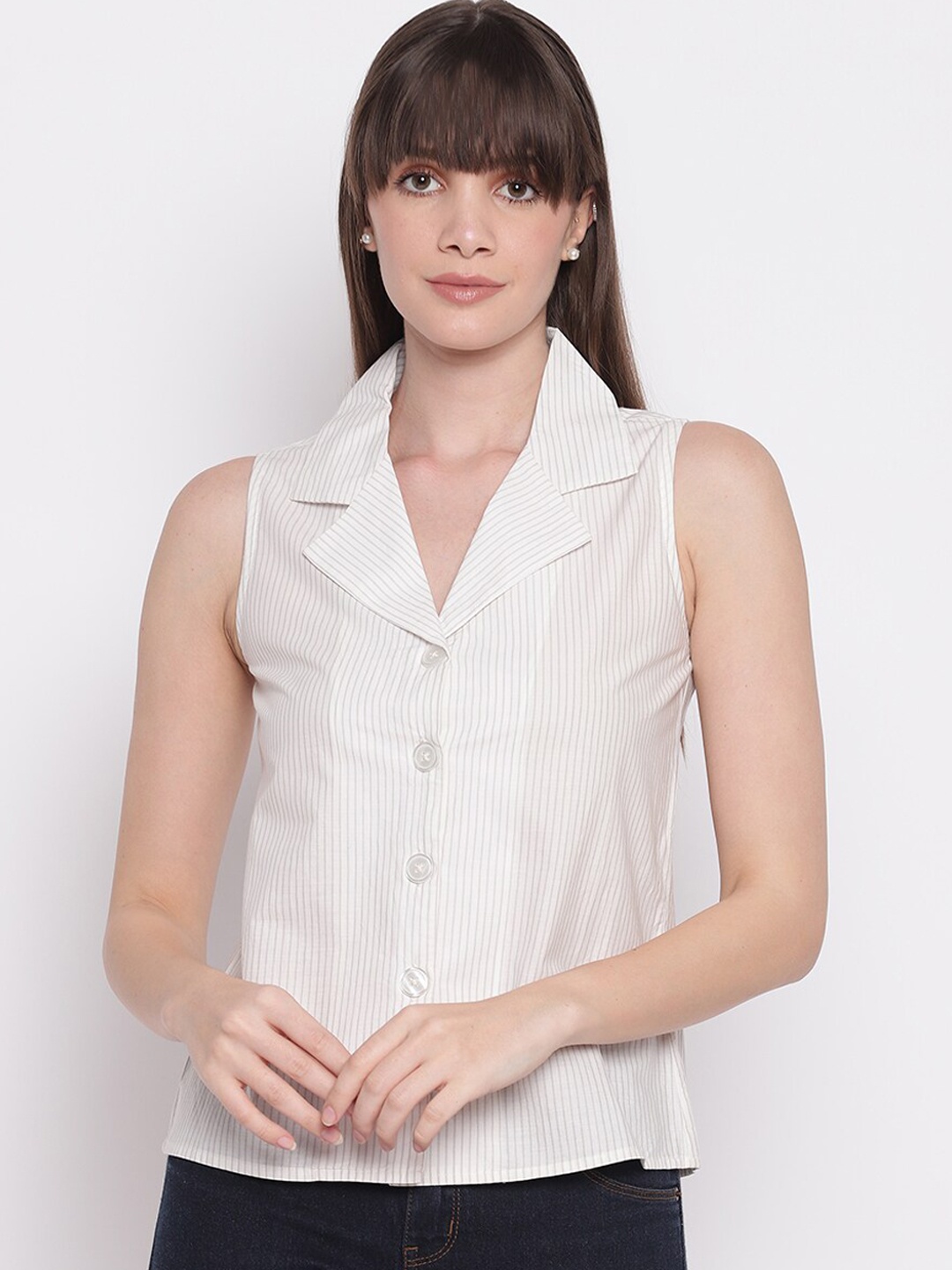 

sandy AND ritz Women White Sustainable Casual Shirt