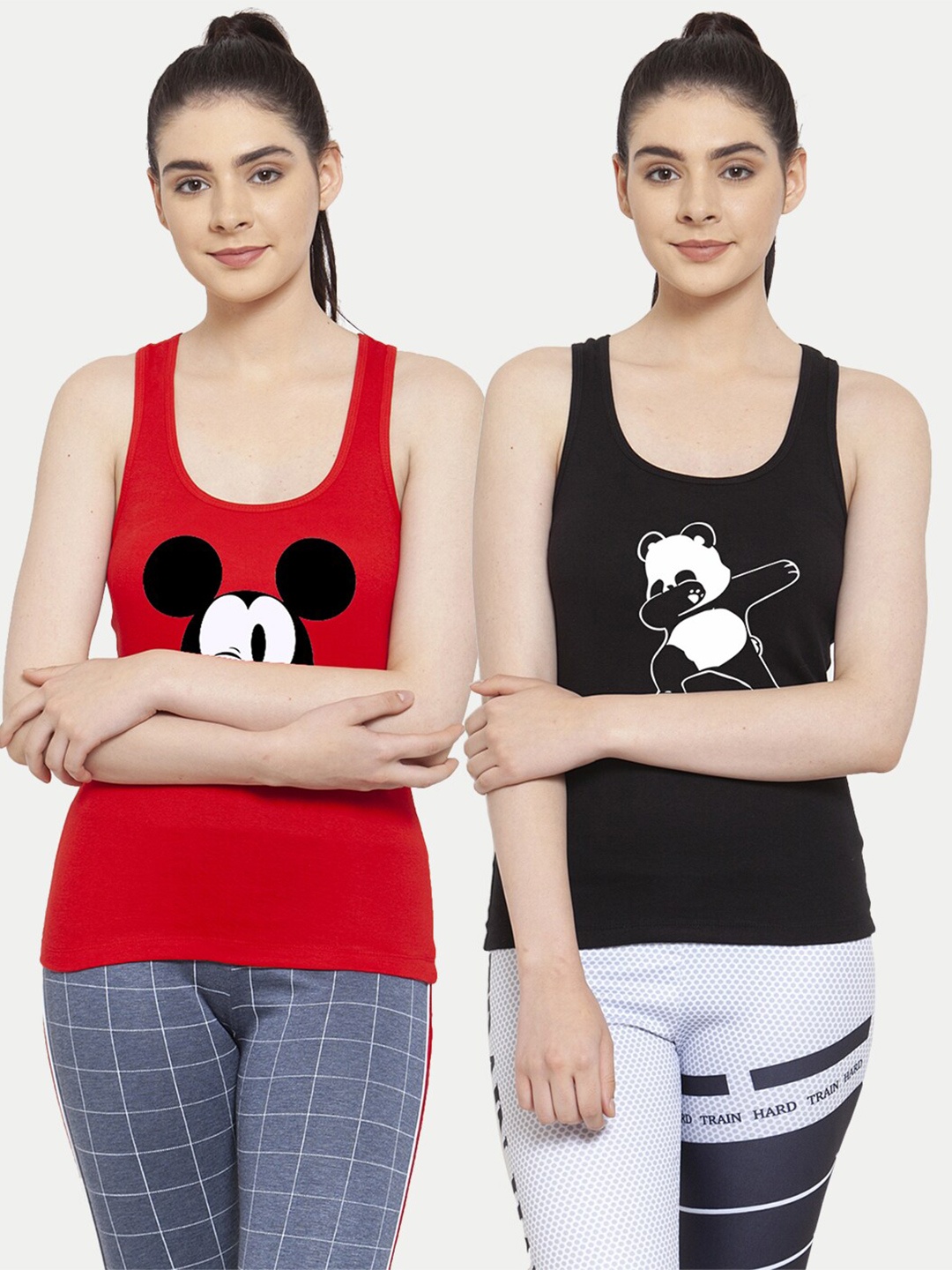 

Friskers Women Pack of 2 Tank Top, Red