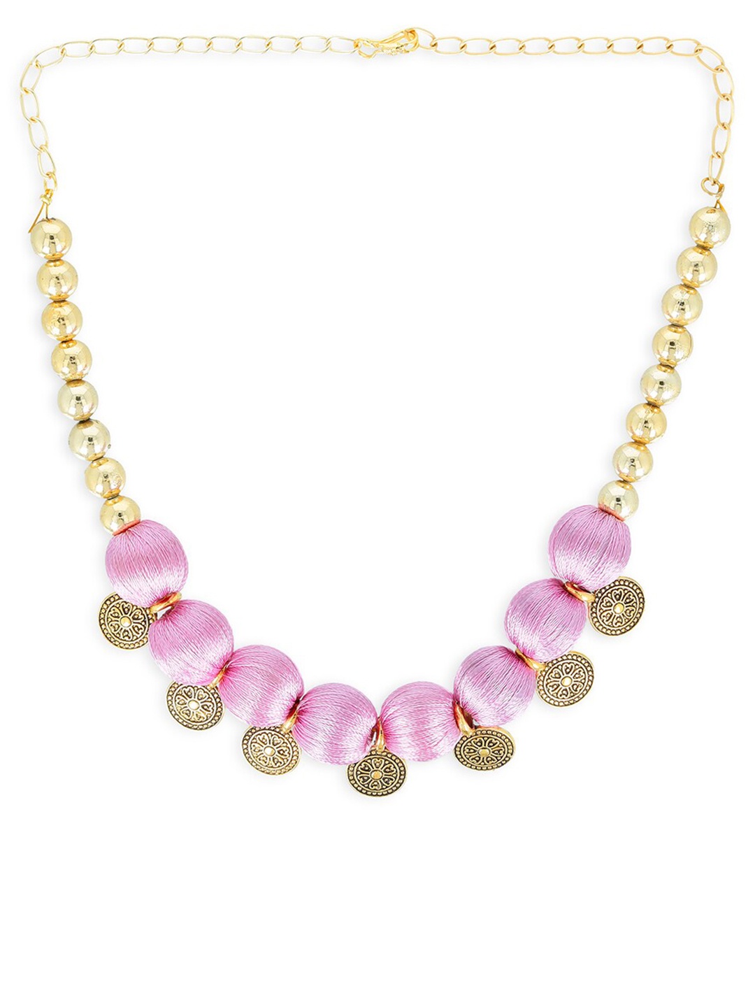 

AKSHARA Rose & Gold-Toned Choker Necklace