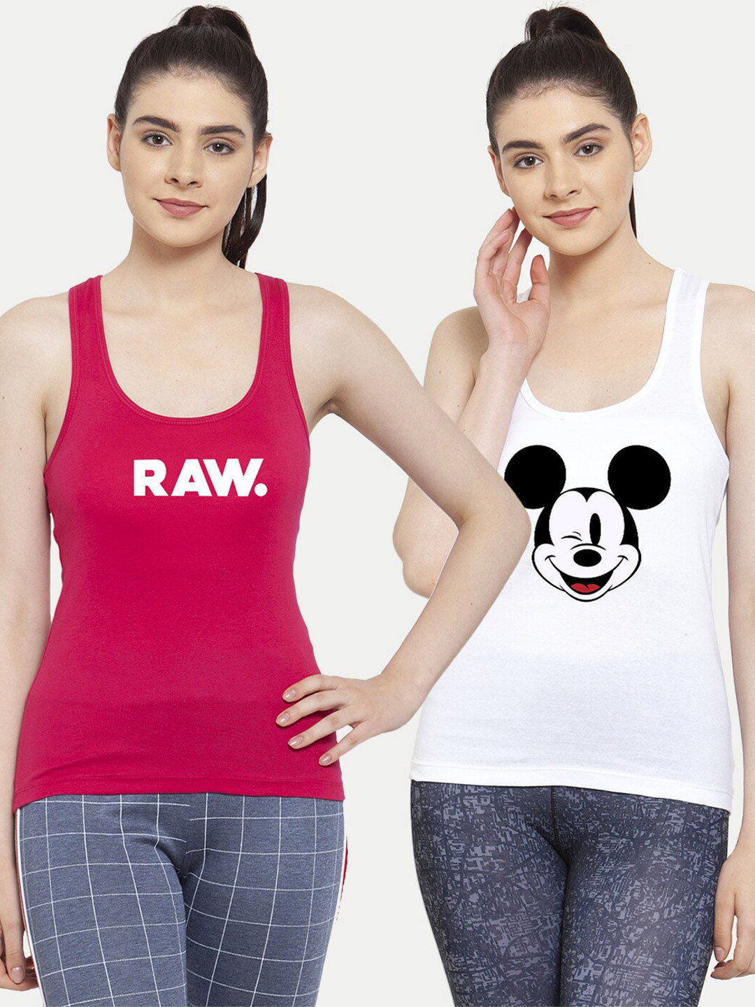 

Friskers Women Pack of 2 Tank Top, White
