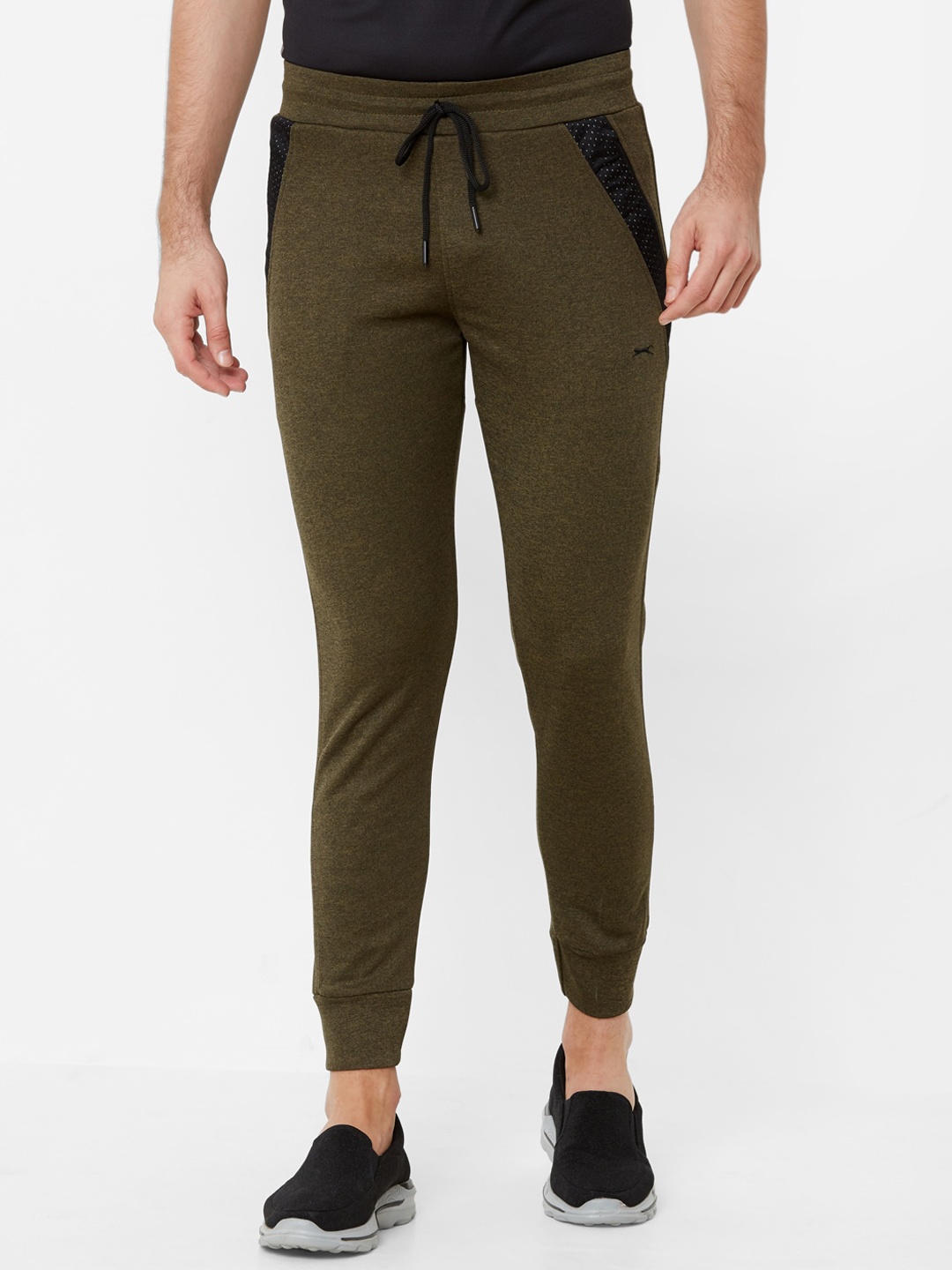 

Black Panther Men Green Solid Slim-Fit Joggers