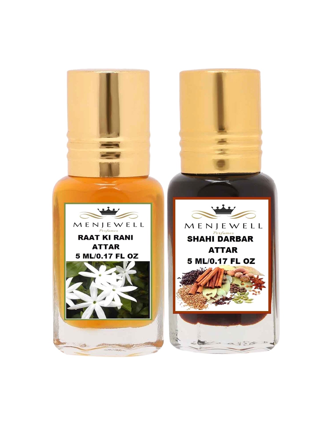 

Menjewell Pack of 2 Transparent Perfume