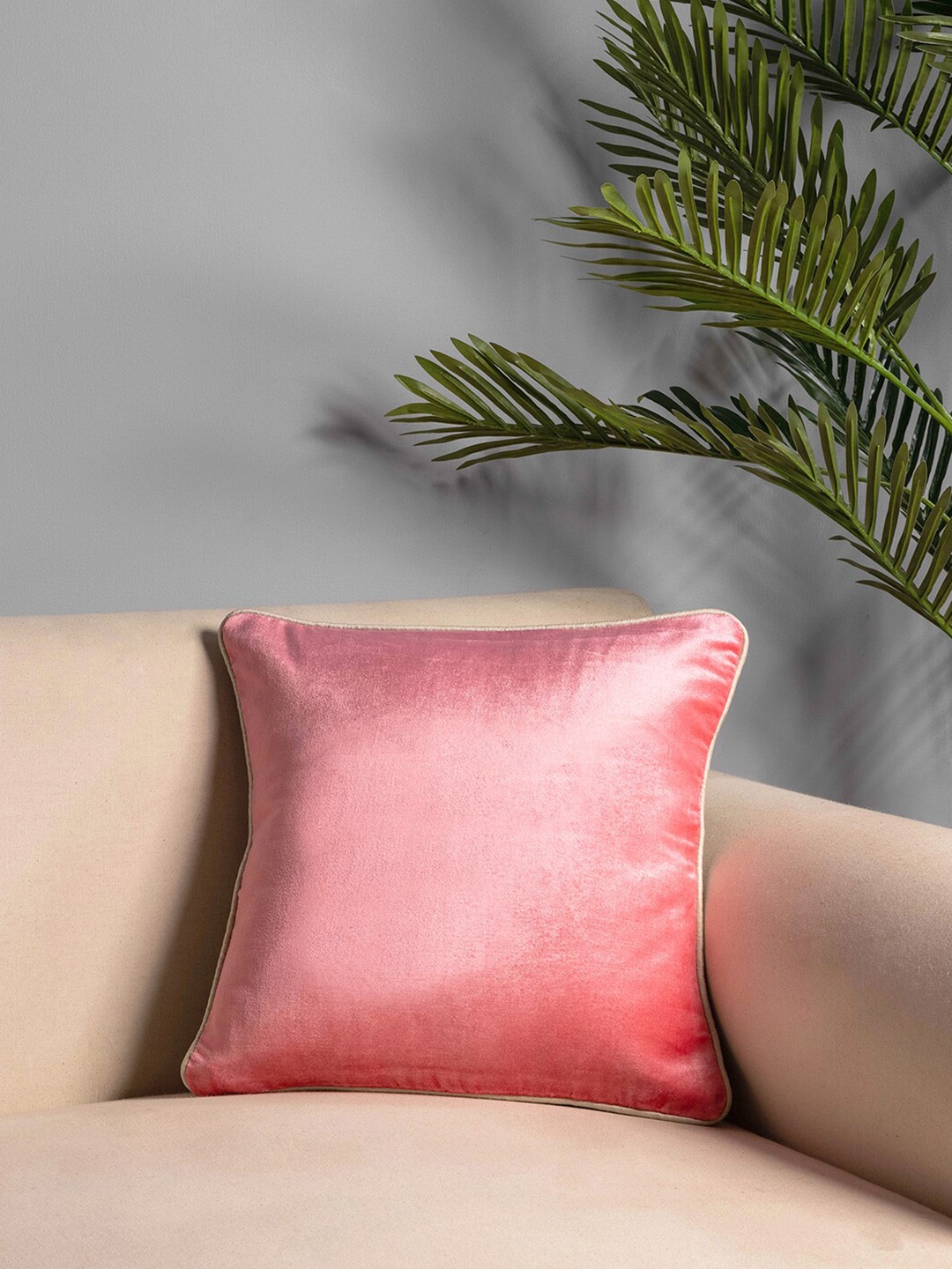 

Pure Home and Living Pink Square Cushion Covers