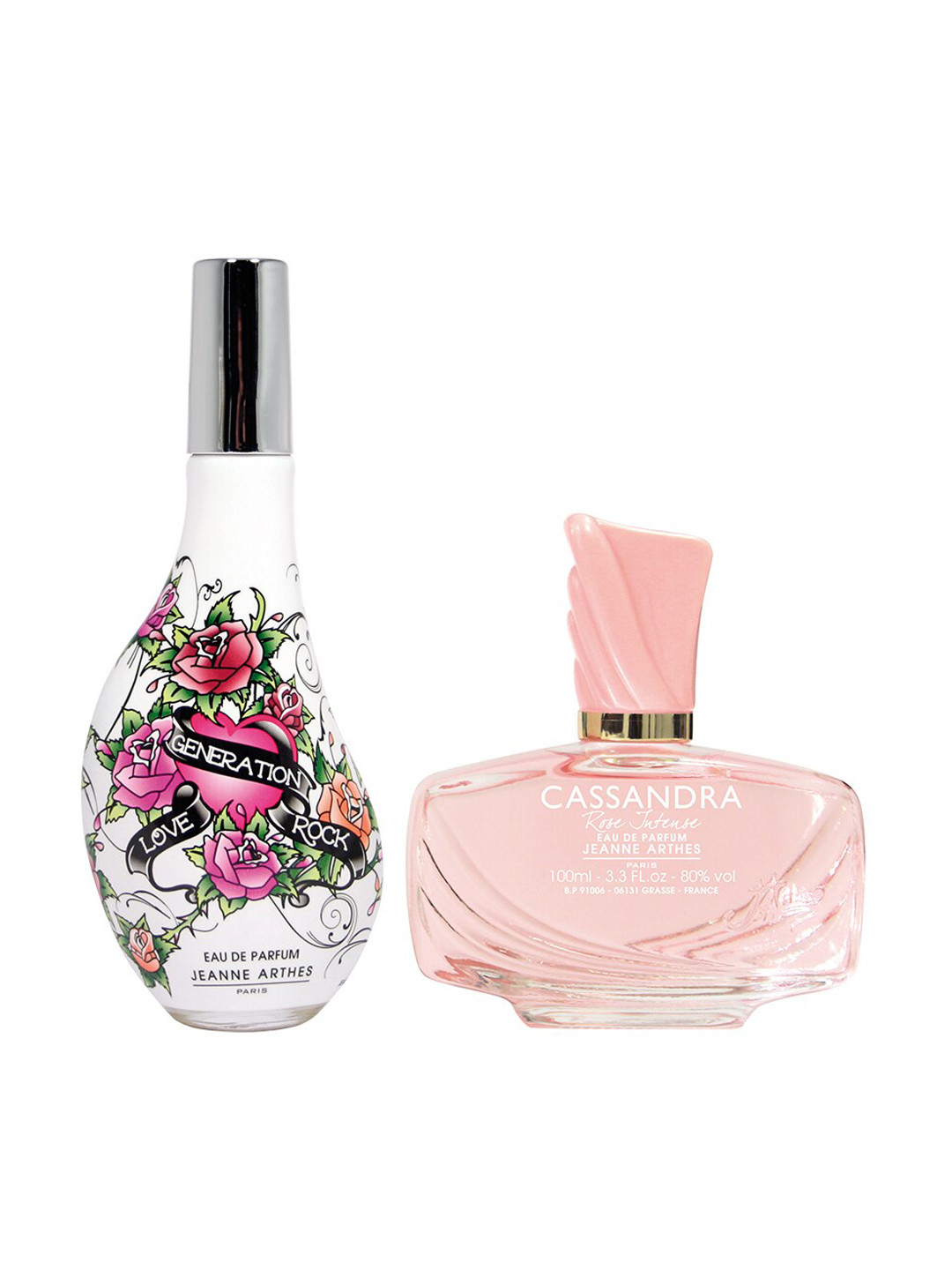 

Jeanne Arthes Cassandra Rose Intense & Love Generation Rock EDP Fragrance Gift Set, Transparent