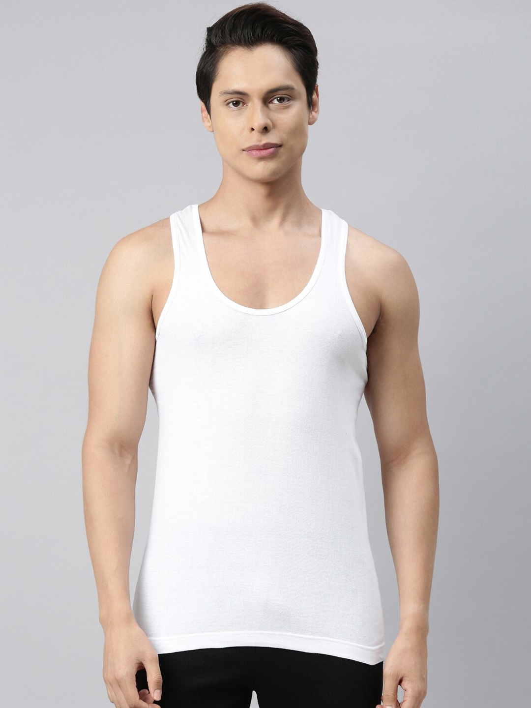 

VIP Men White Set of 4 Innerwear Vest