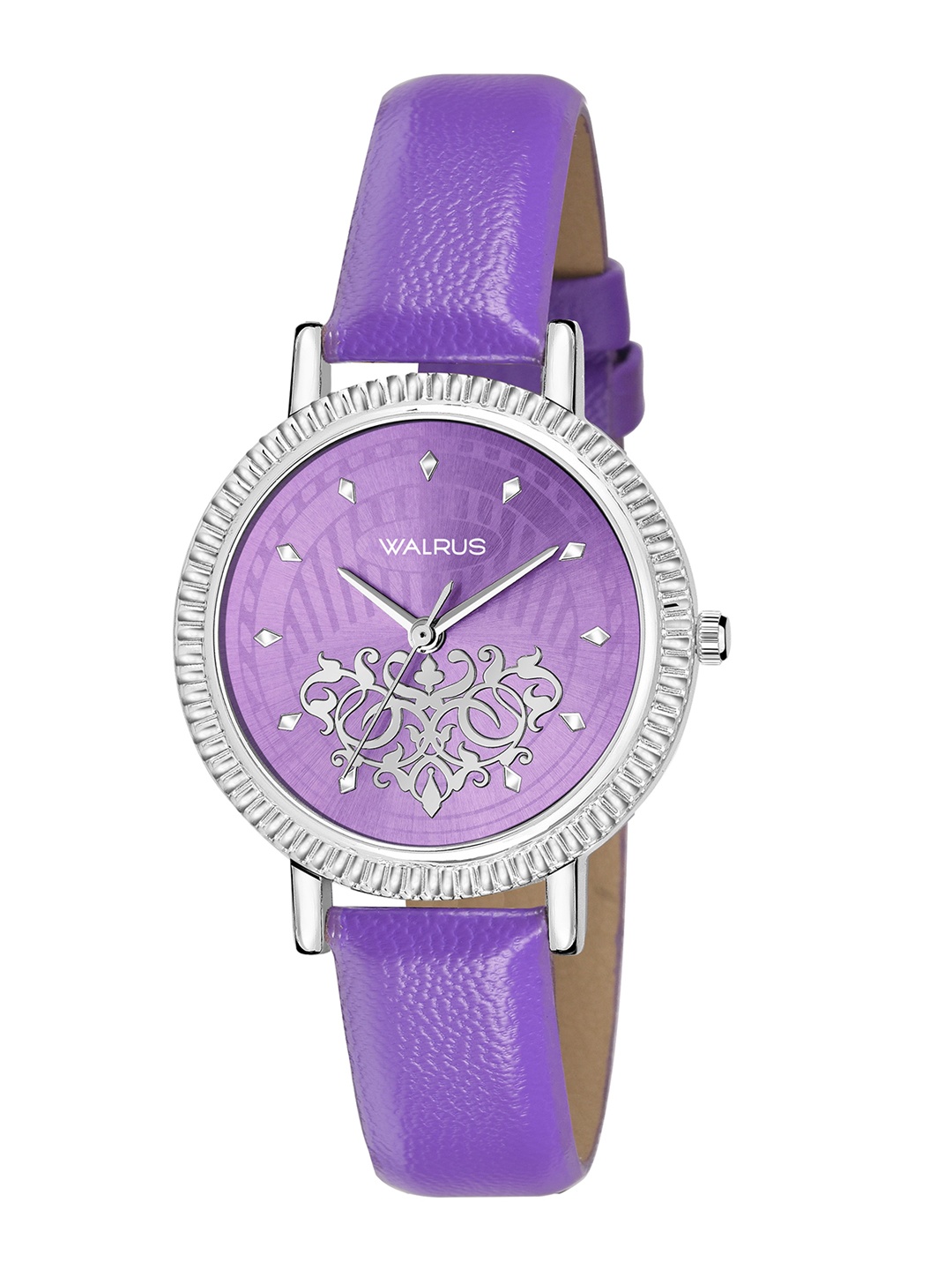 

Walrus Women Purple Brass Printed Dial & Purple Straps Analogue Watch BEA-II-141407