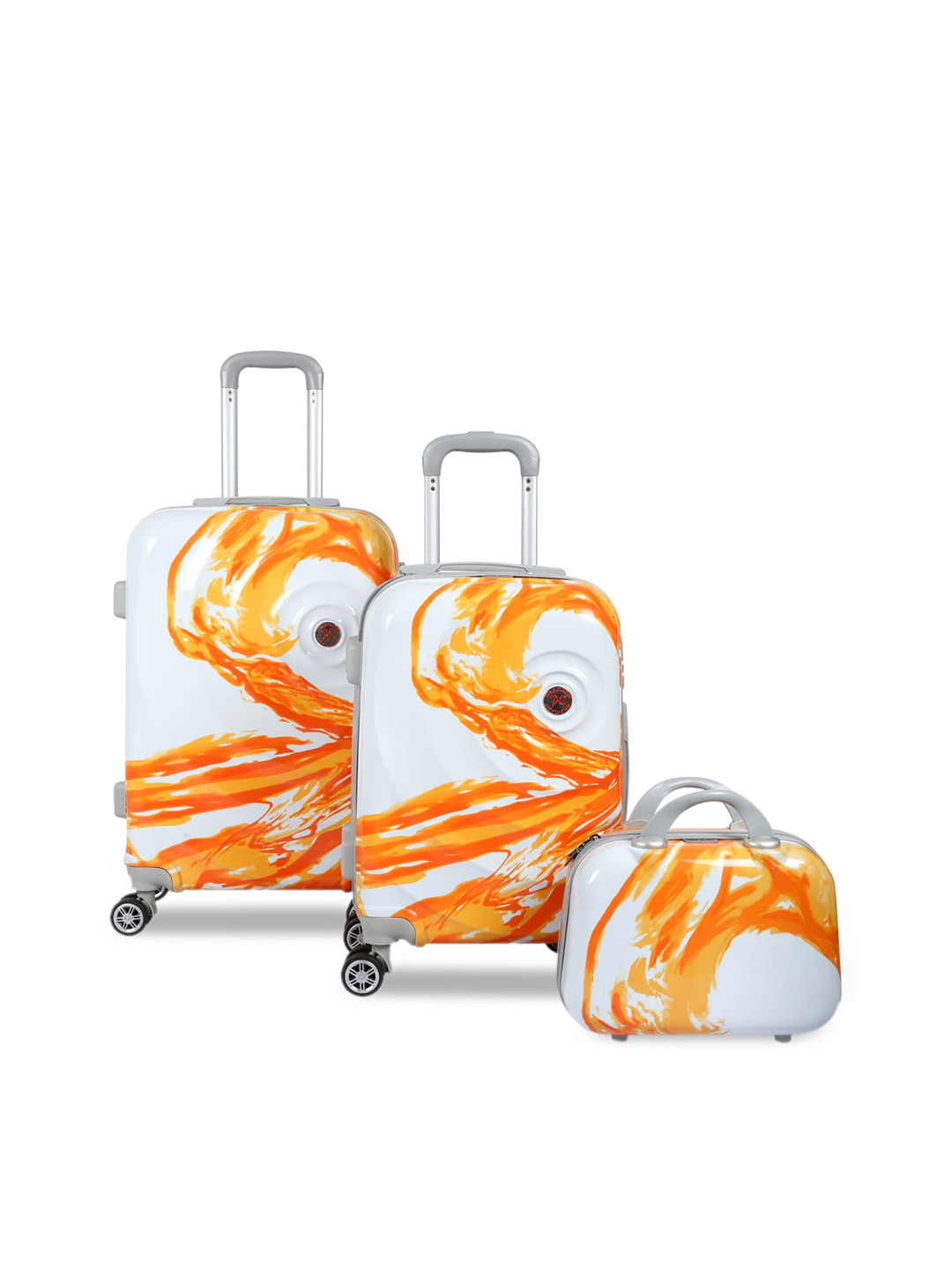 

Polo Class Orange & White Printed Set of 3 Travelling Bag