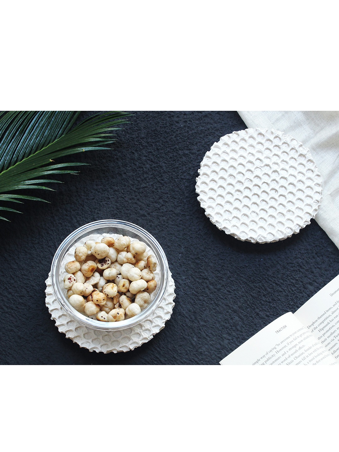

THOA White Coasters