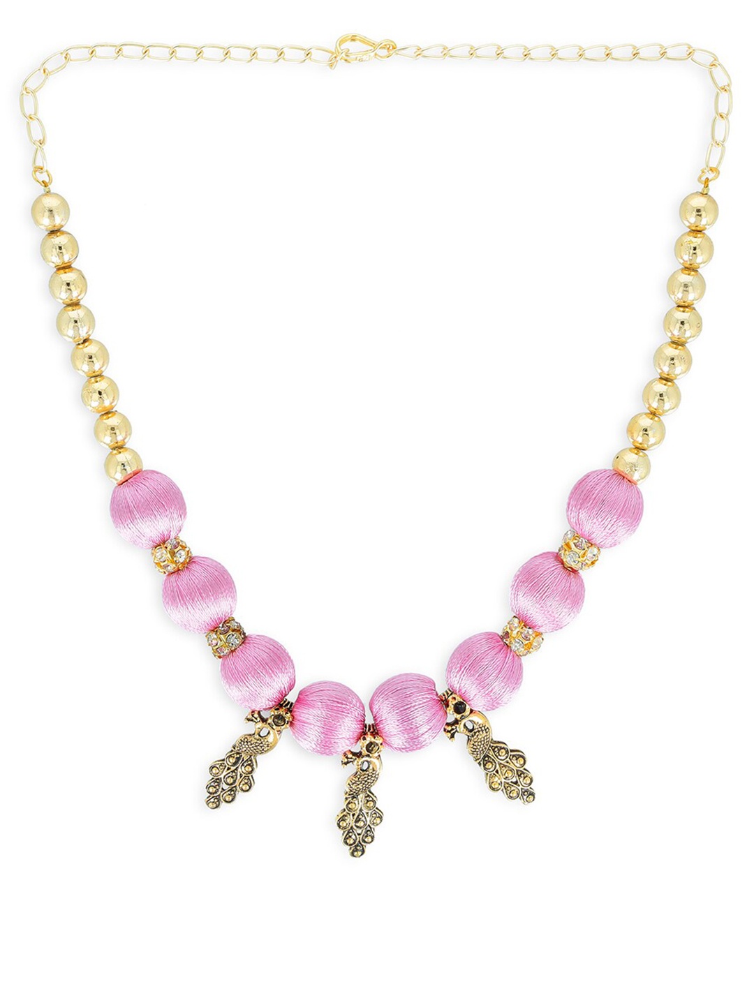 

AKSHARA Rose & Pink Choker Necklace