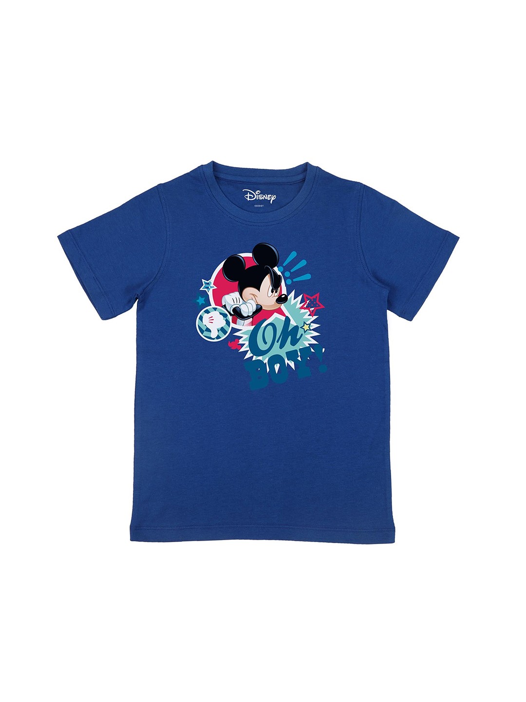 

Disney by Wear Your Mind Boys Blue Mickey Mouse Printed T-shirt