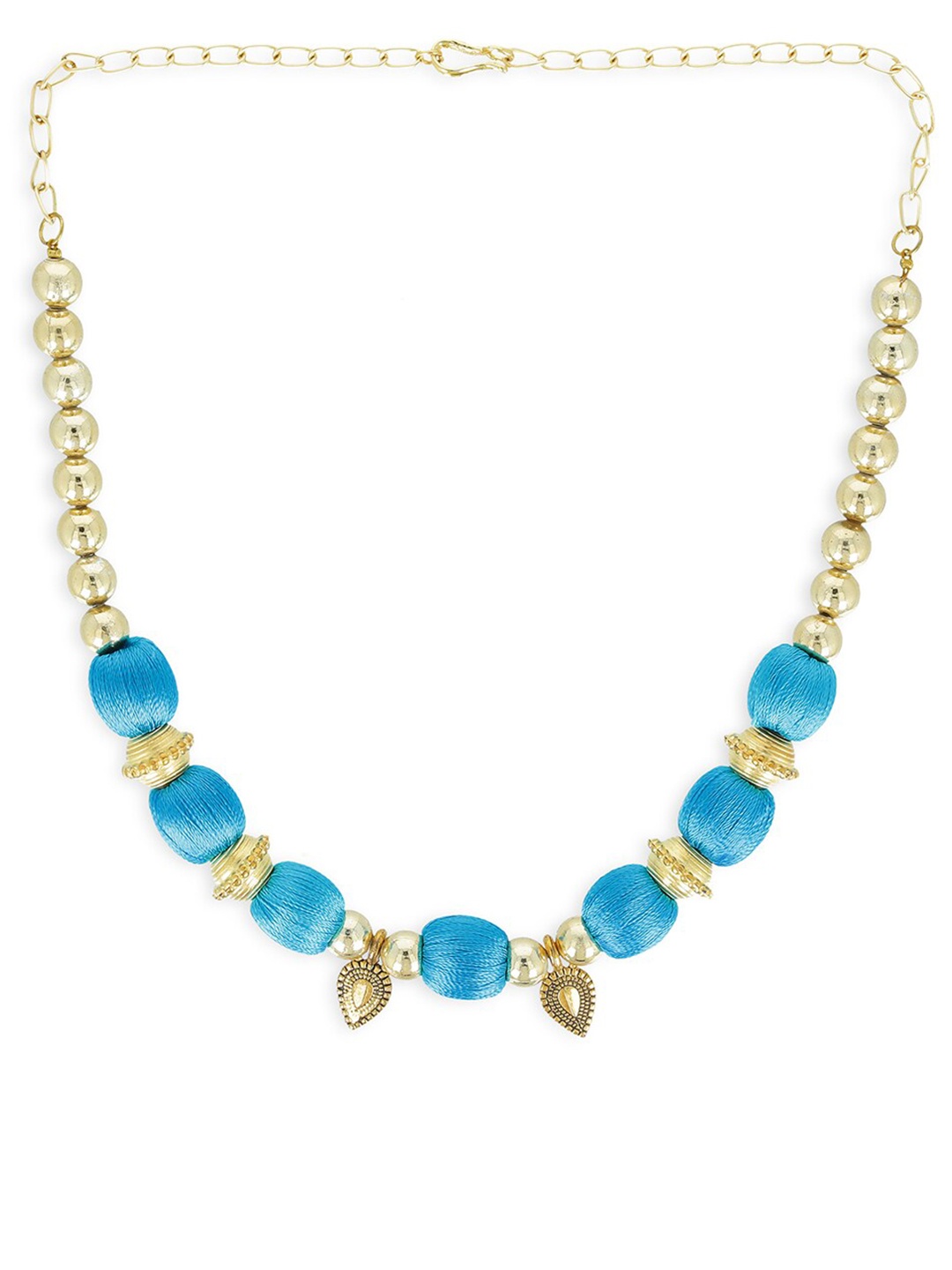 

AKSHARA Blue & Gold-Toned Choker Necklace