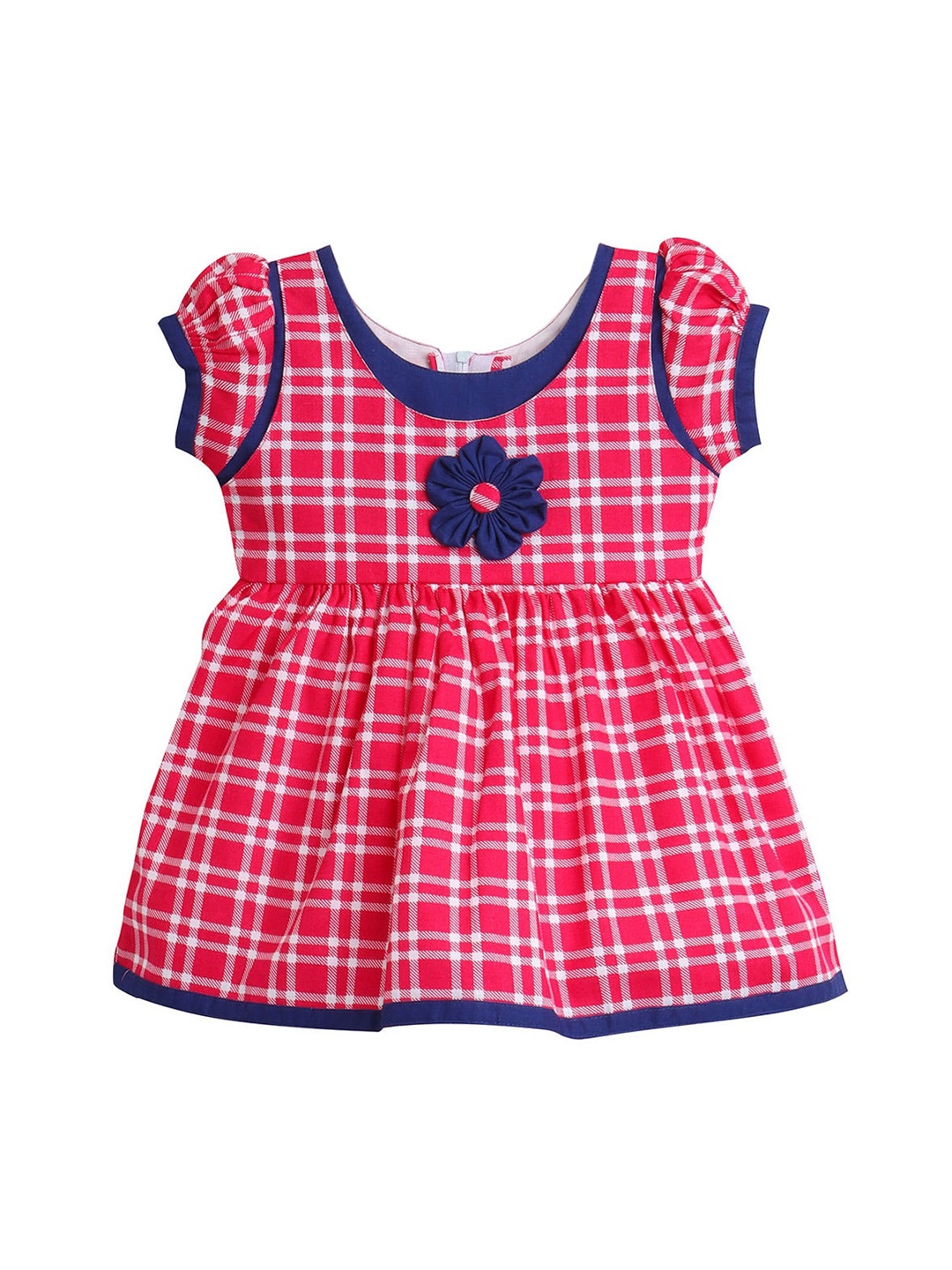 

The Magic Wand Fuchsia Pink & White Checked Dress