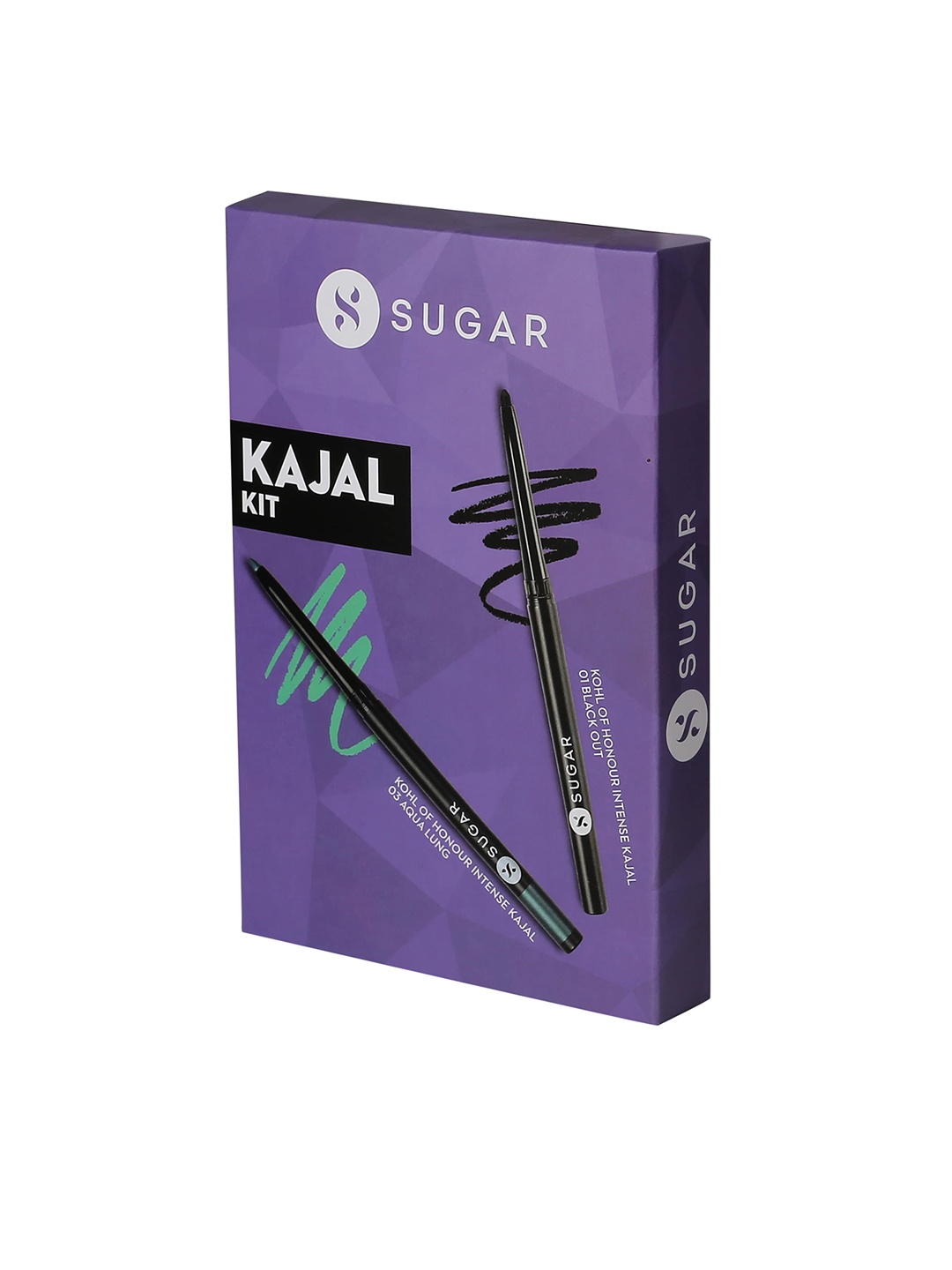 

SUGAR Set of 2 Kohl Of Honour Intense Kajal - 01 Black Out & 03 Aqua Lung