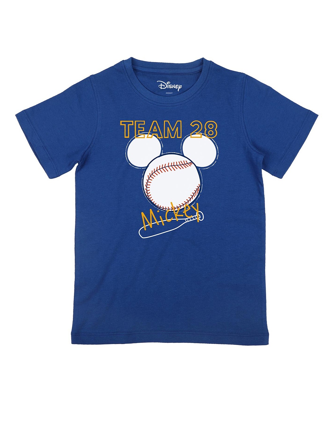 

Disney by Wear Your Mind Boys Blue Mickey Mouse Printed T-shirt