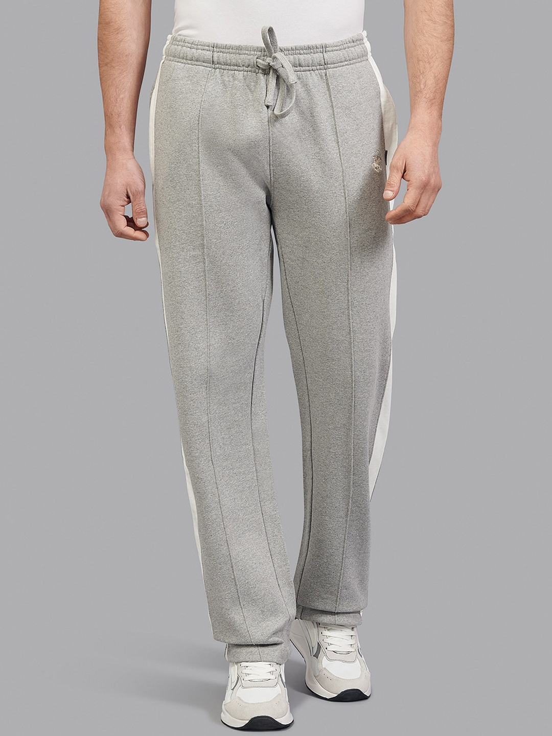 

Beverly Hills Polo Club Men Grey Solid Cotton Track Pants