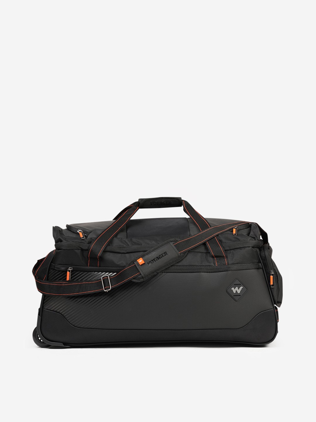 

Wildcraft Nash Textured Soft-Side Small Trolley Suitcase, Black
