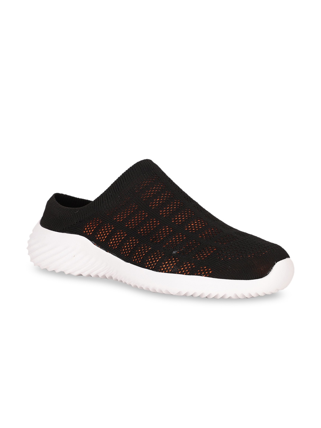 

Bruno Manetti Men Orange Woven Design Slip-On Sneakers