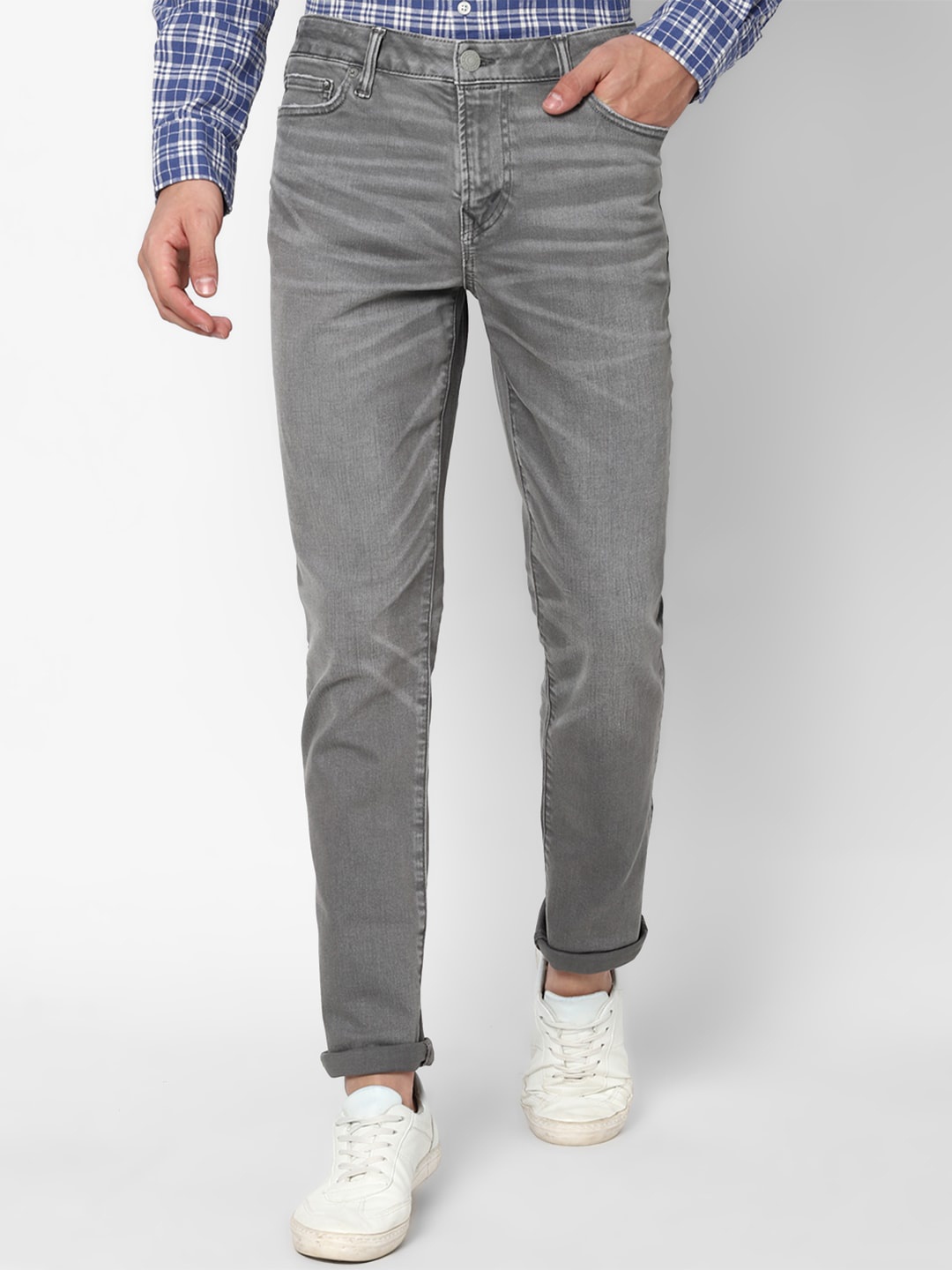 

AMERICAN EAGLE OUTFITTERS Men Grey Slim Fit Jeans