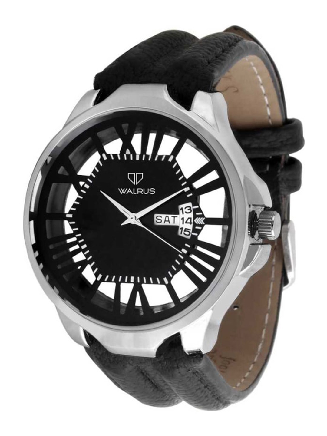 

Walrus Men Black Printed Dial & Straps Analogue Watch WWTM-INC-502