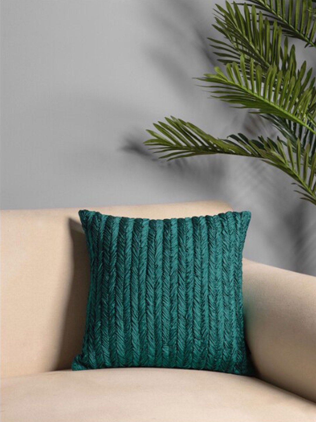 Pure Home and Living Blue Quirky Square Cushion Covers