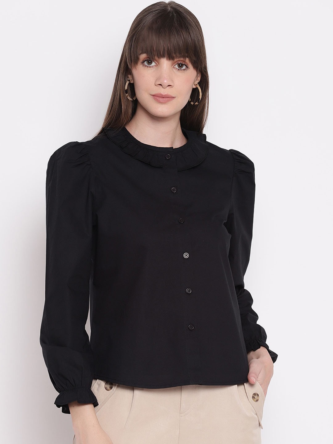 

sandy AND ritz Women Black Casual Shirt
