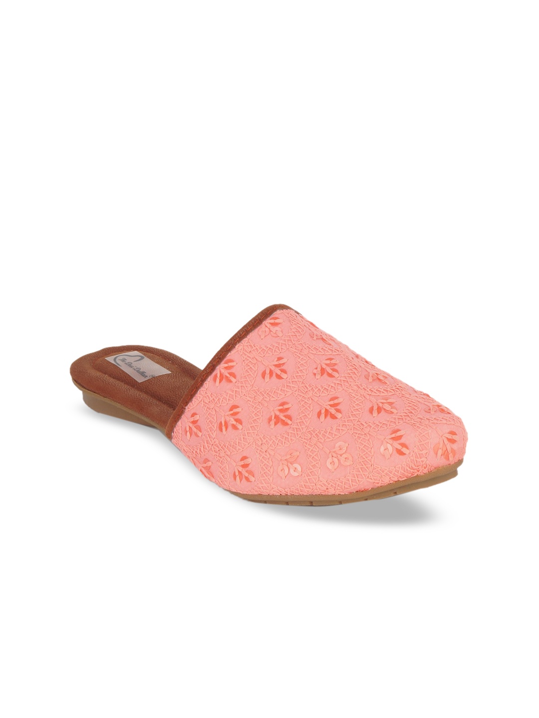 

The Desi Dulhan Women Pink Mules Flats