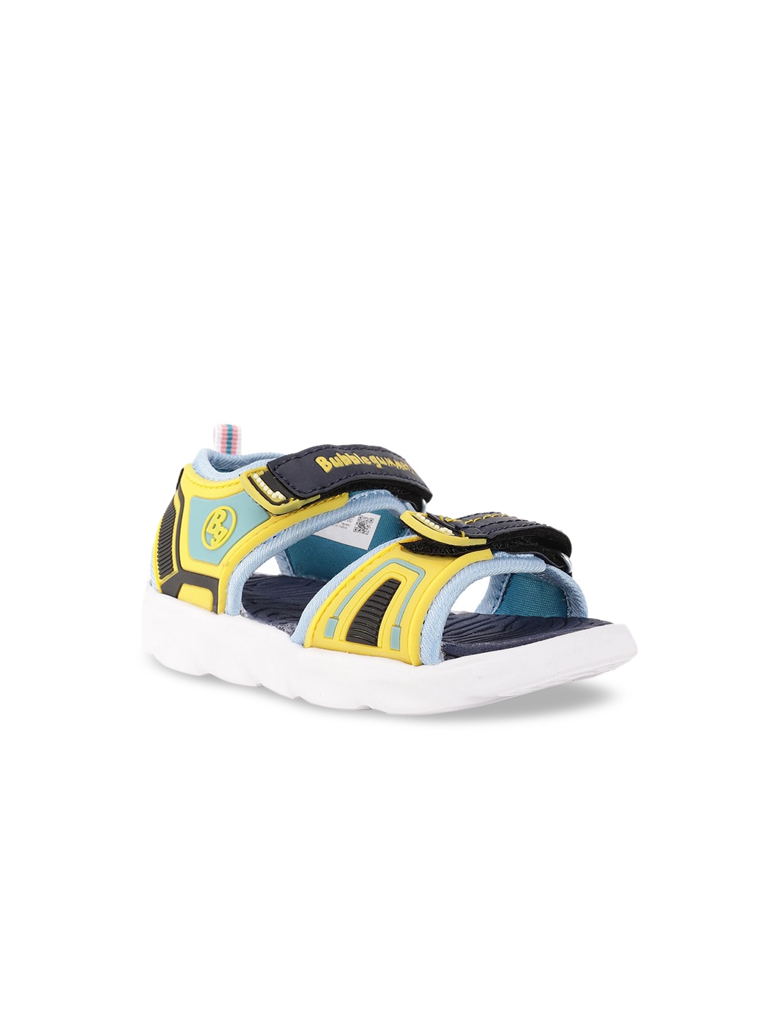

Bubblegummers Boys Blue & Yellow Colourblocked Sports Sandals