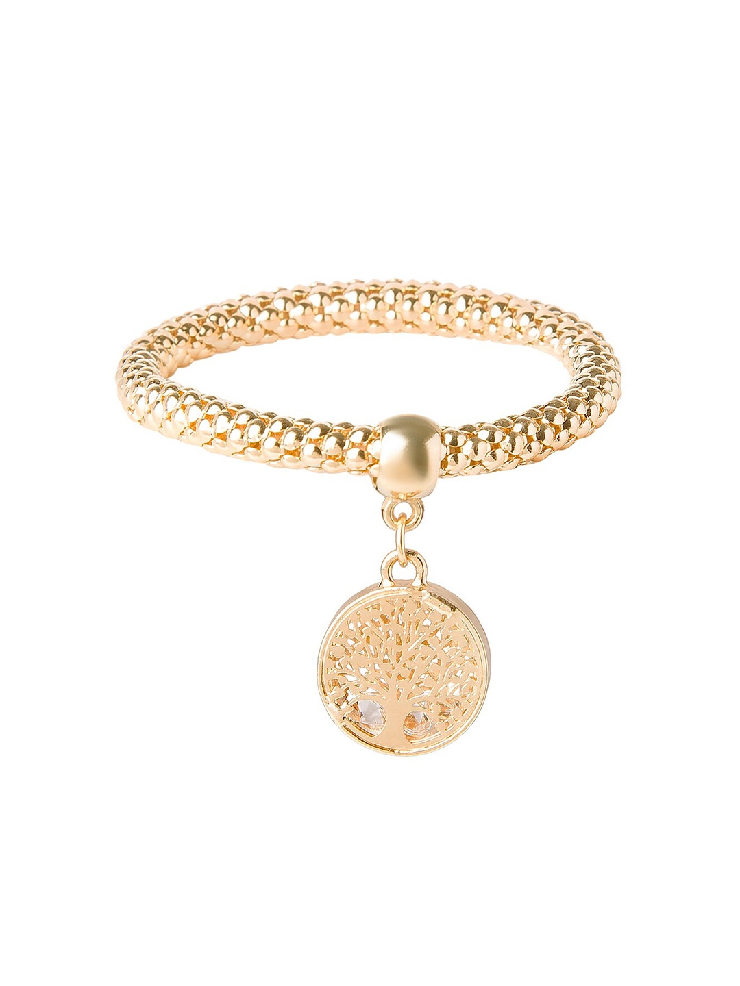 

Moon Dust Women Gold-Toned Brass Gold-Plated Charm Bracelet