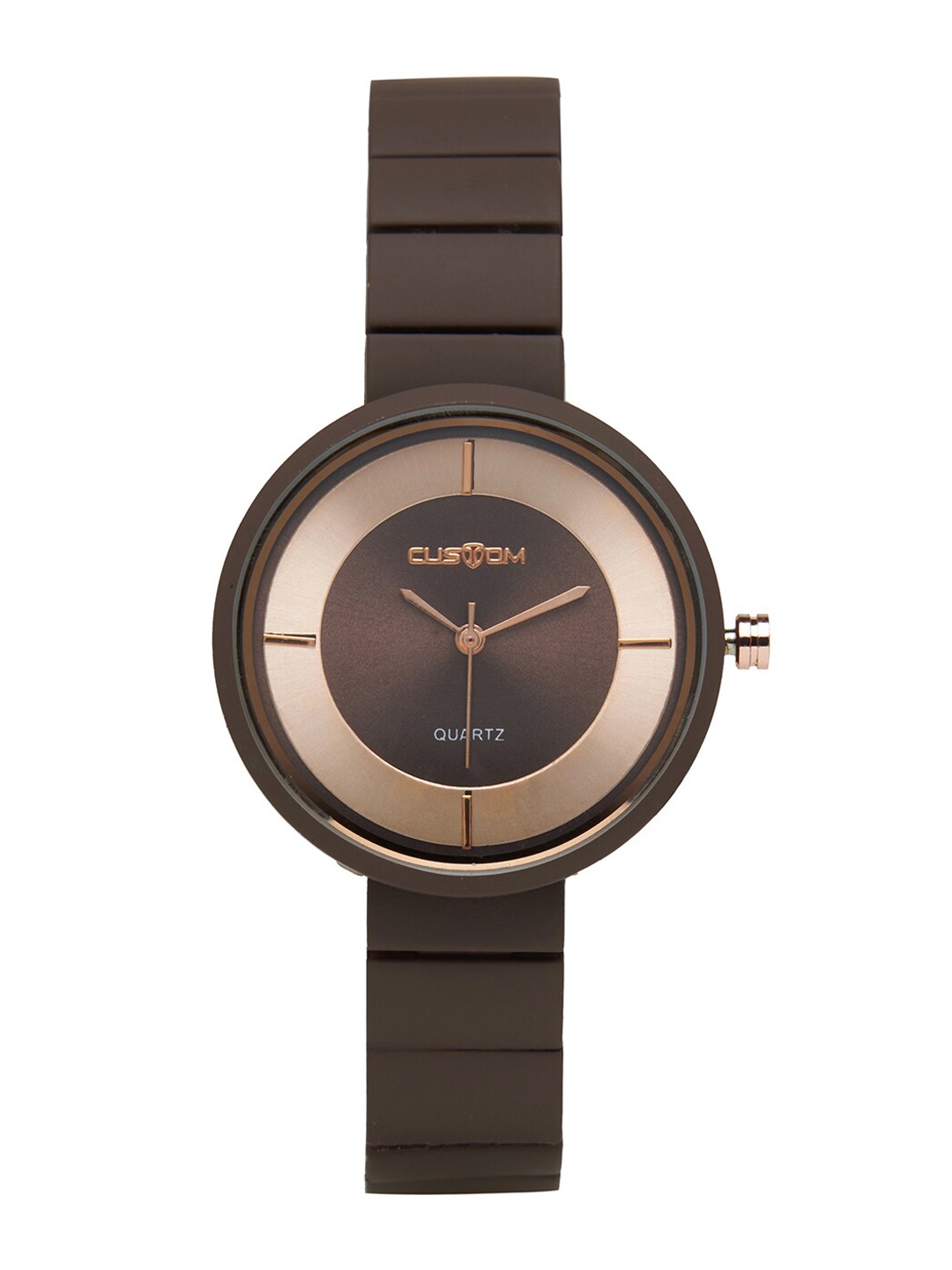 CUSTOM Women Brown Dial & Brown Straps Analogue Watch B 2552-C-07