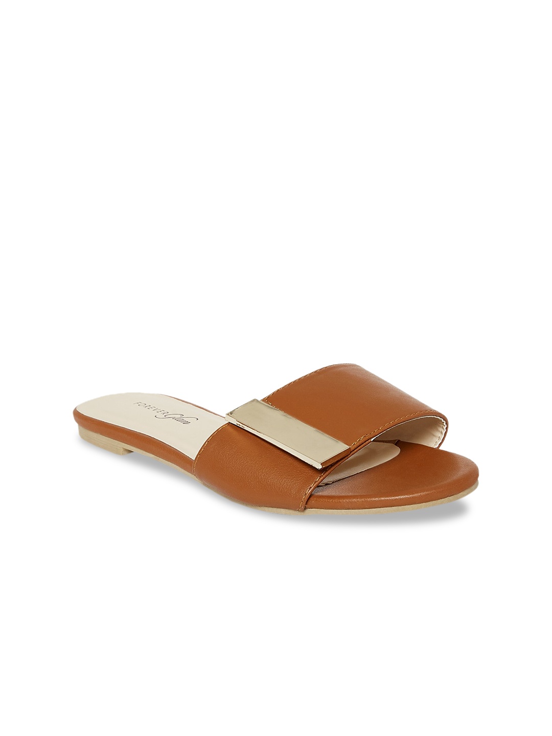 

Forever Glam by Pantaloons Women Tan & Brown Coloured Open Toe Flats