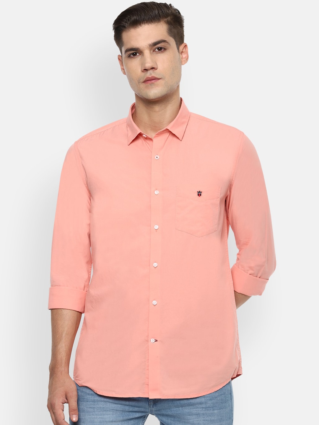 

Louis Philippe Sport Men Orange Slim Fit Casual Shirt