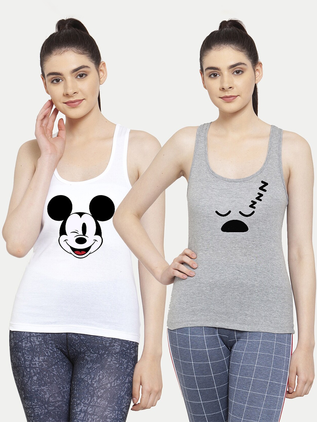 

Friskers Women Pack of 2 Tank Top, White