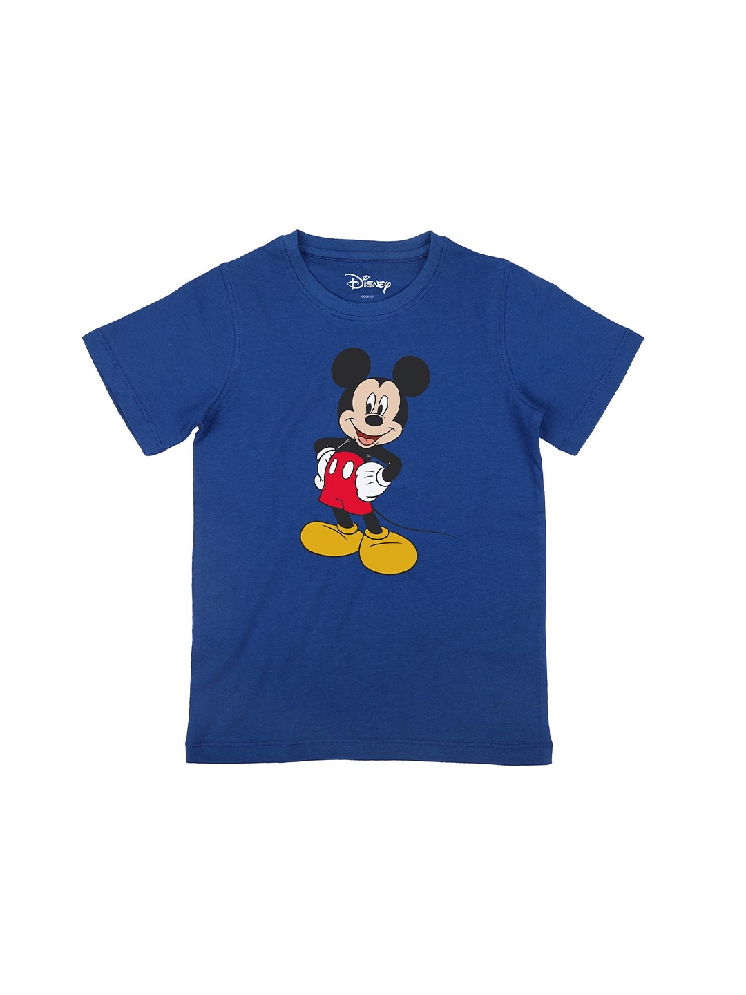 

Disney by Wear Your Mind Boys Blue Mickey Mouse Printed T-shirt