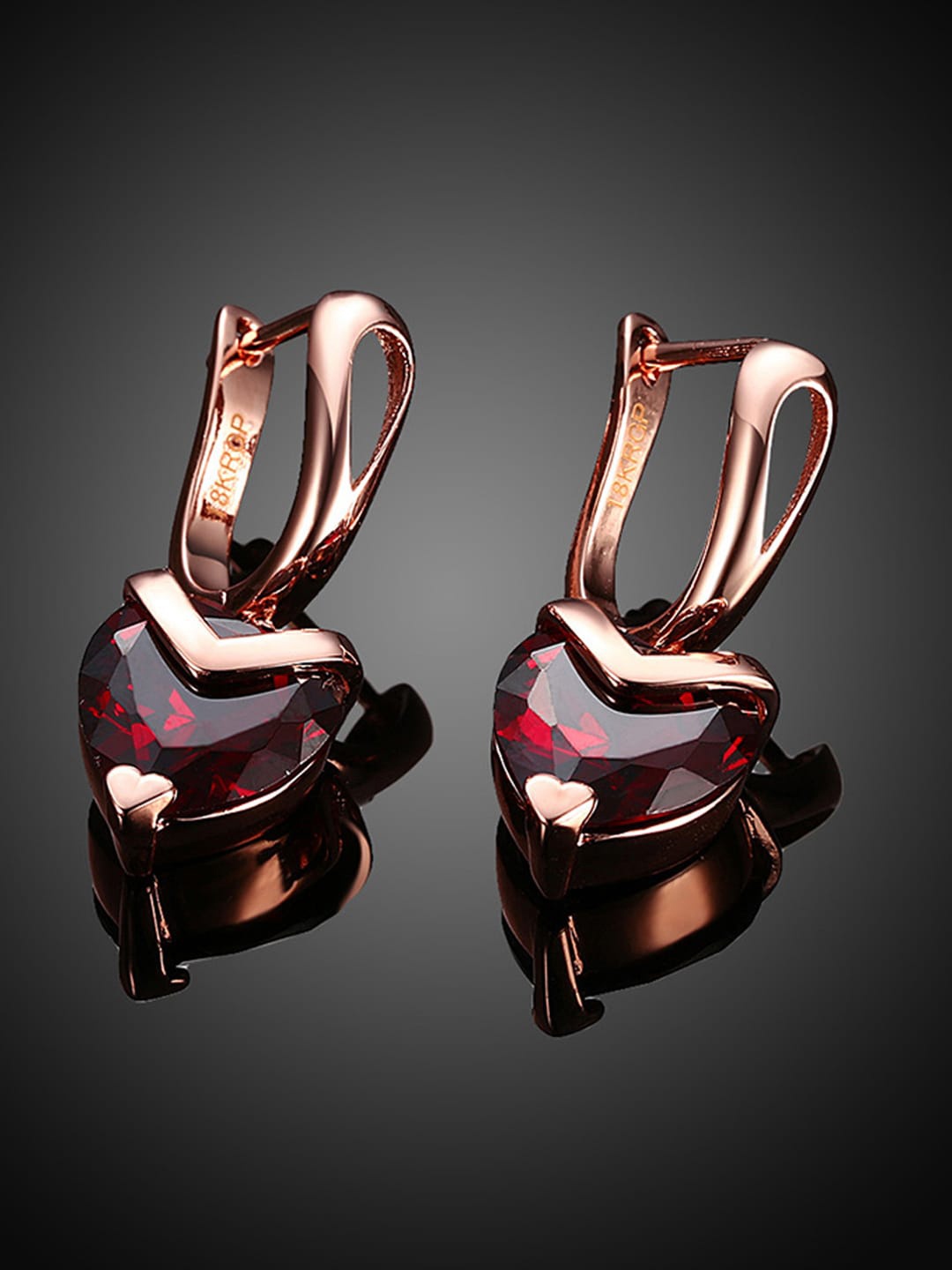 

Sukkhi Red Gold-Plated Contemporary Drop Earrings