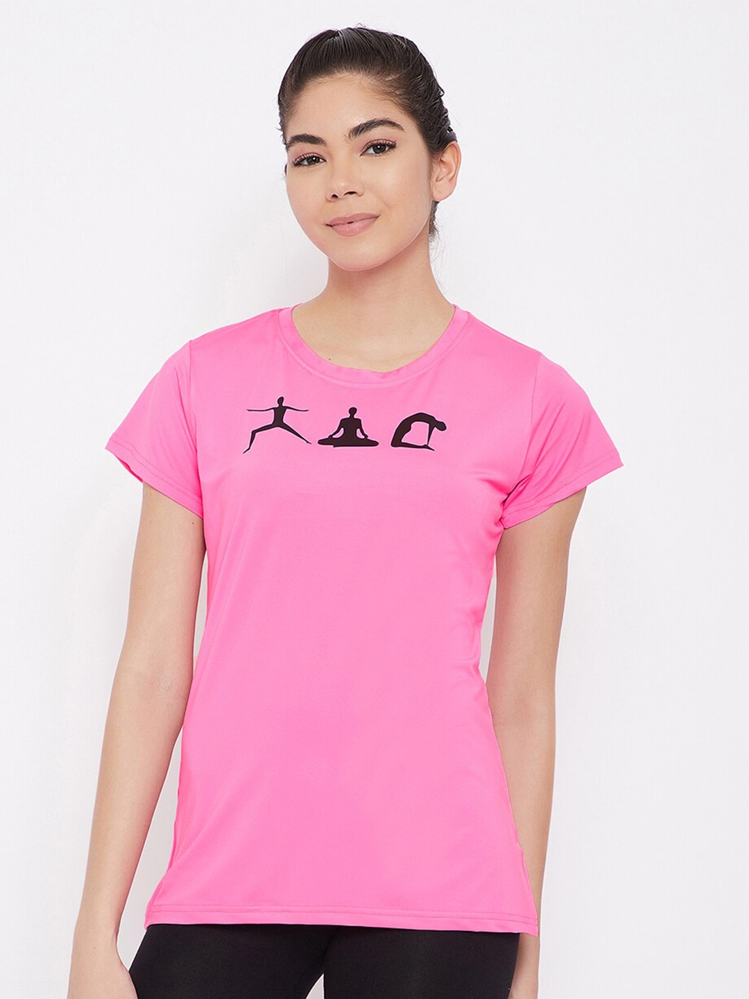 

Clovia Women Pink Printed T-shirt
