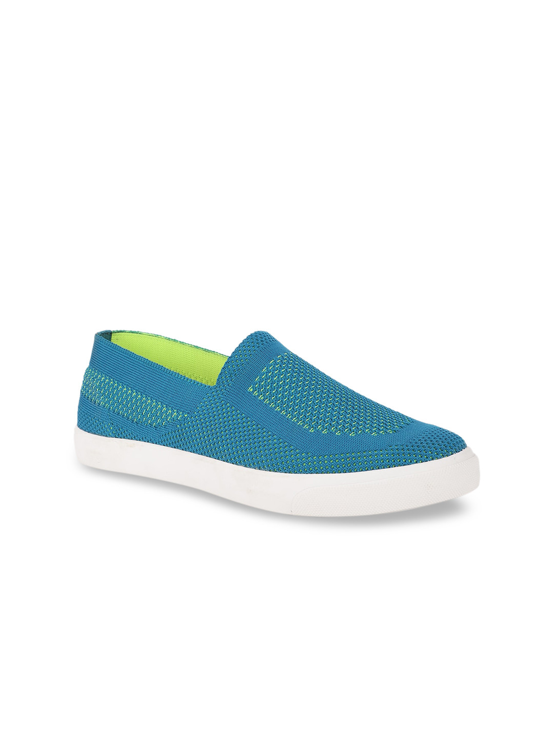 

North Star Women Blue Woven Design Slip-On Sneakers