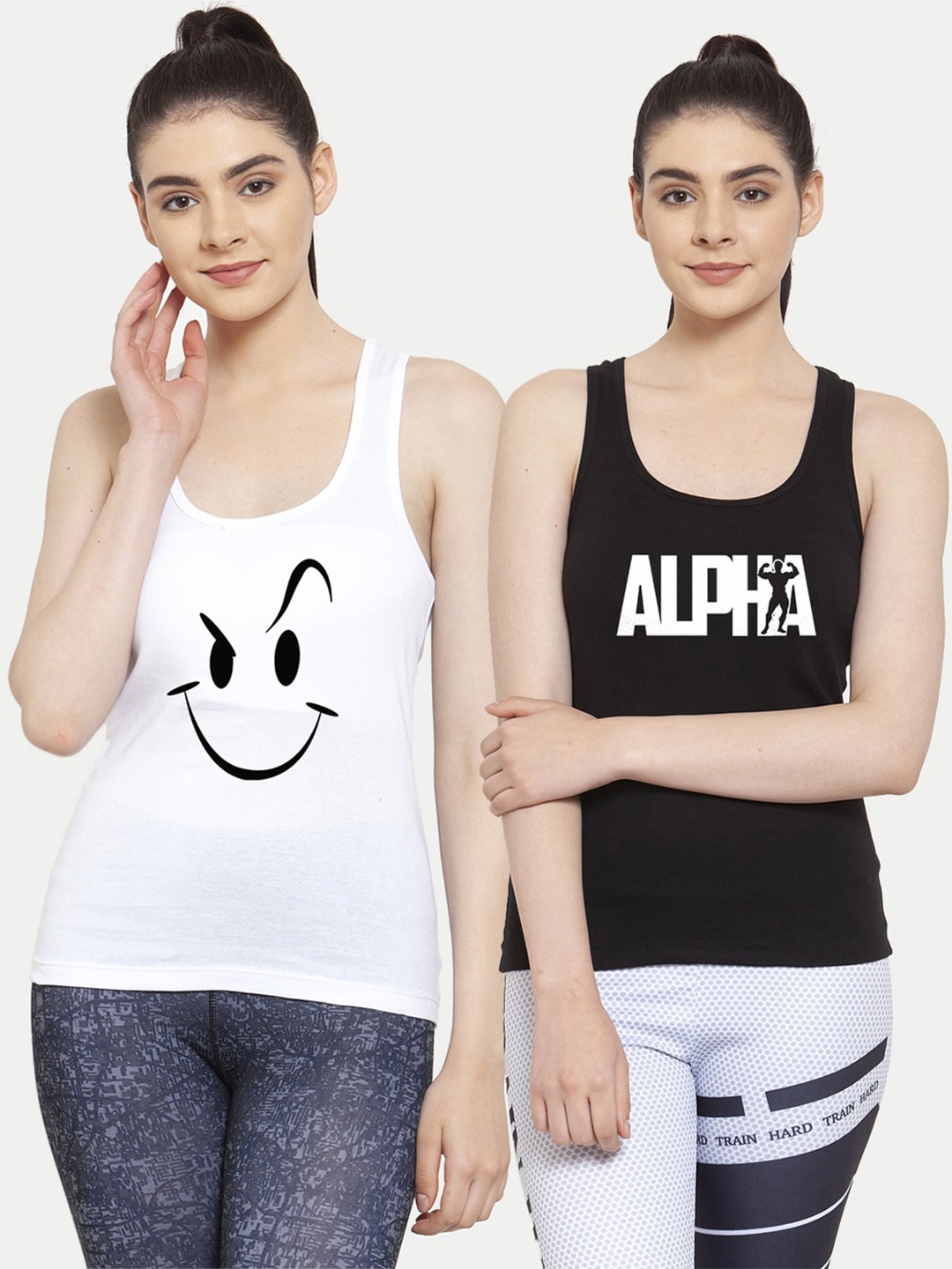 

Friskers Women Pack of 2 Tank Top, White
