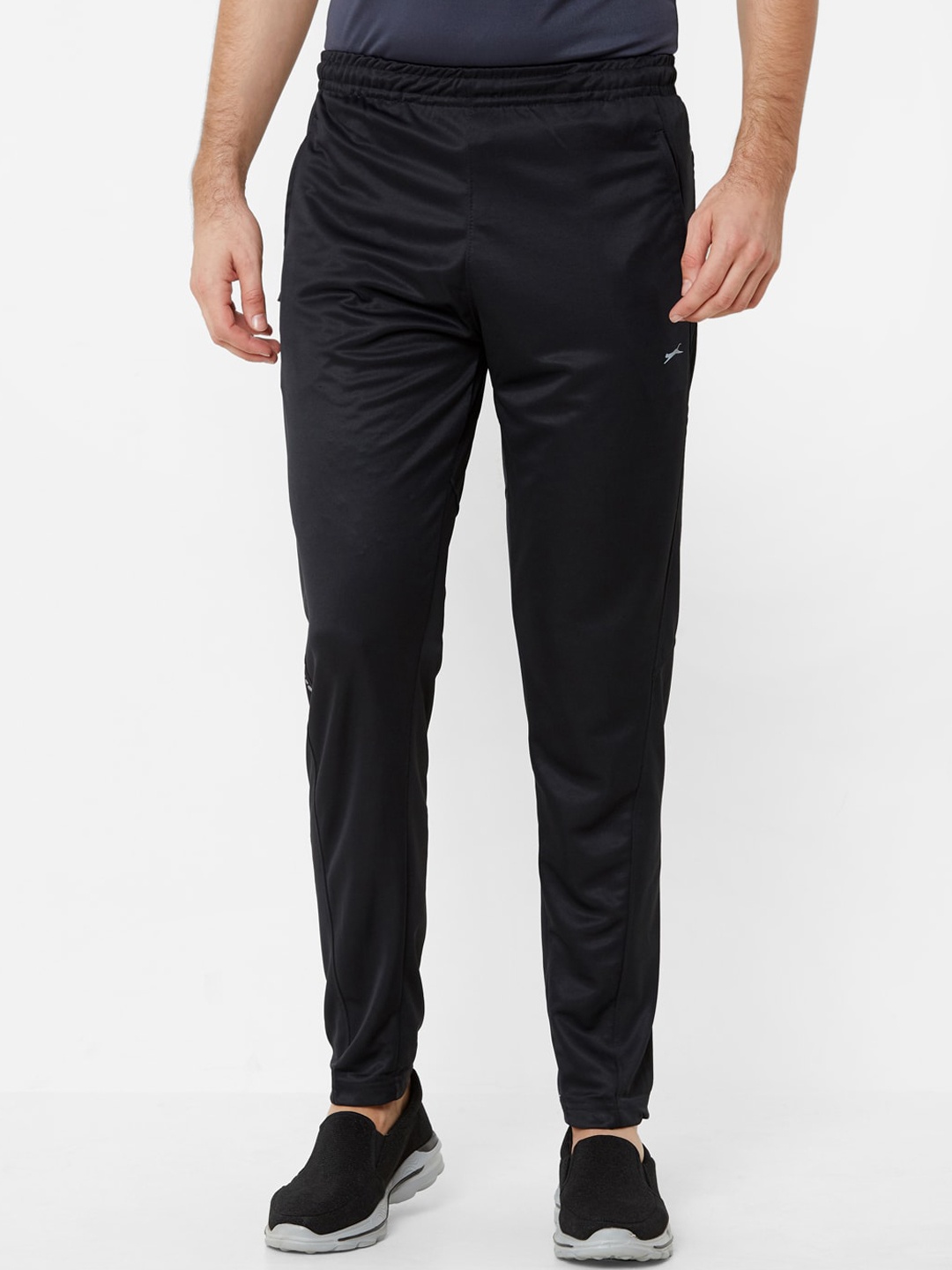 

Black Panther Men Black Solid Slim-Fit Track Pants