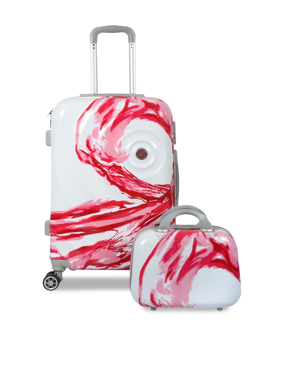 

Polo Class Red & White 24 inch Trolley Bag with Vanity Bag 60L