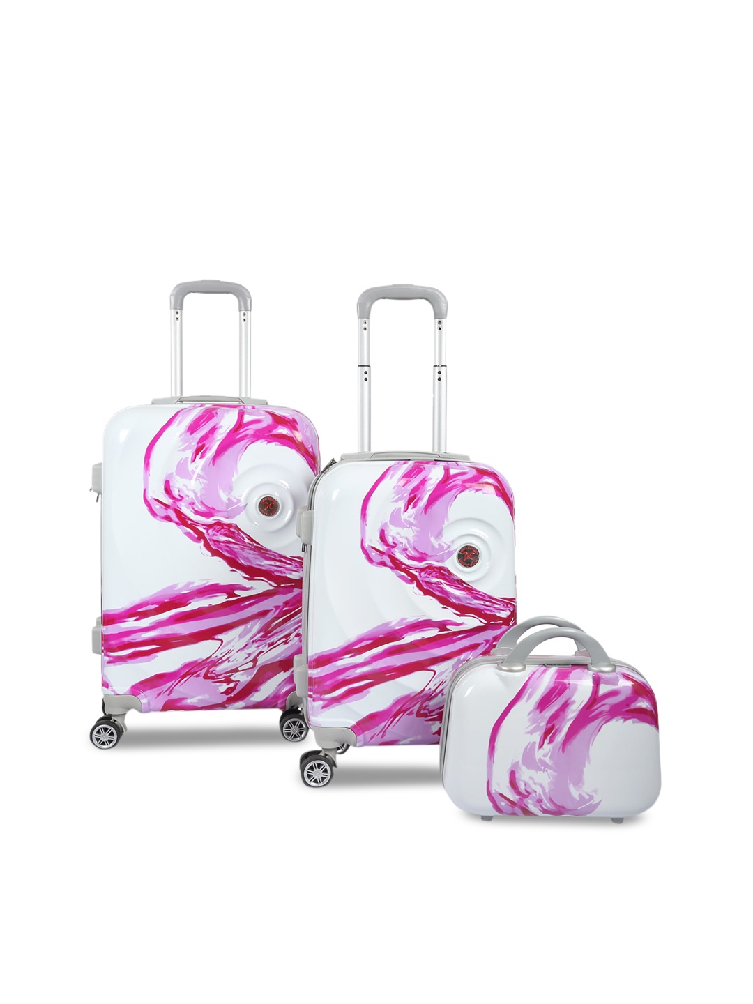 

Polo Class Pink 2Pc Hard Luggage Trolley Bag with 1Pc Vanity Bag
