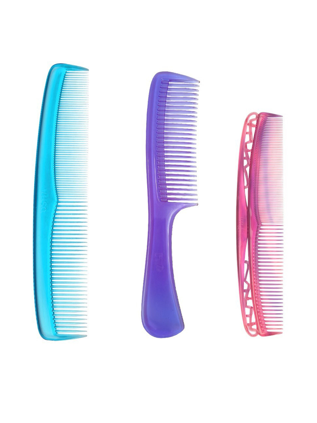 

LILY Unisex Pack of 3 Hair Comb, Multi
