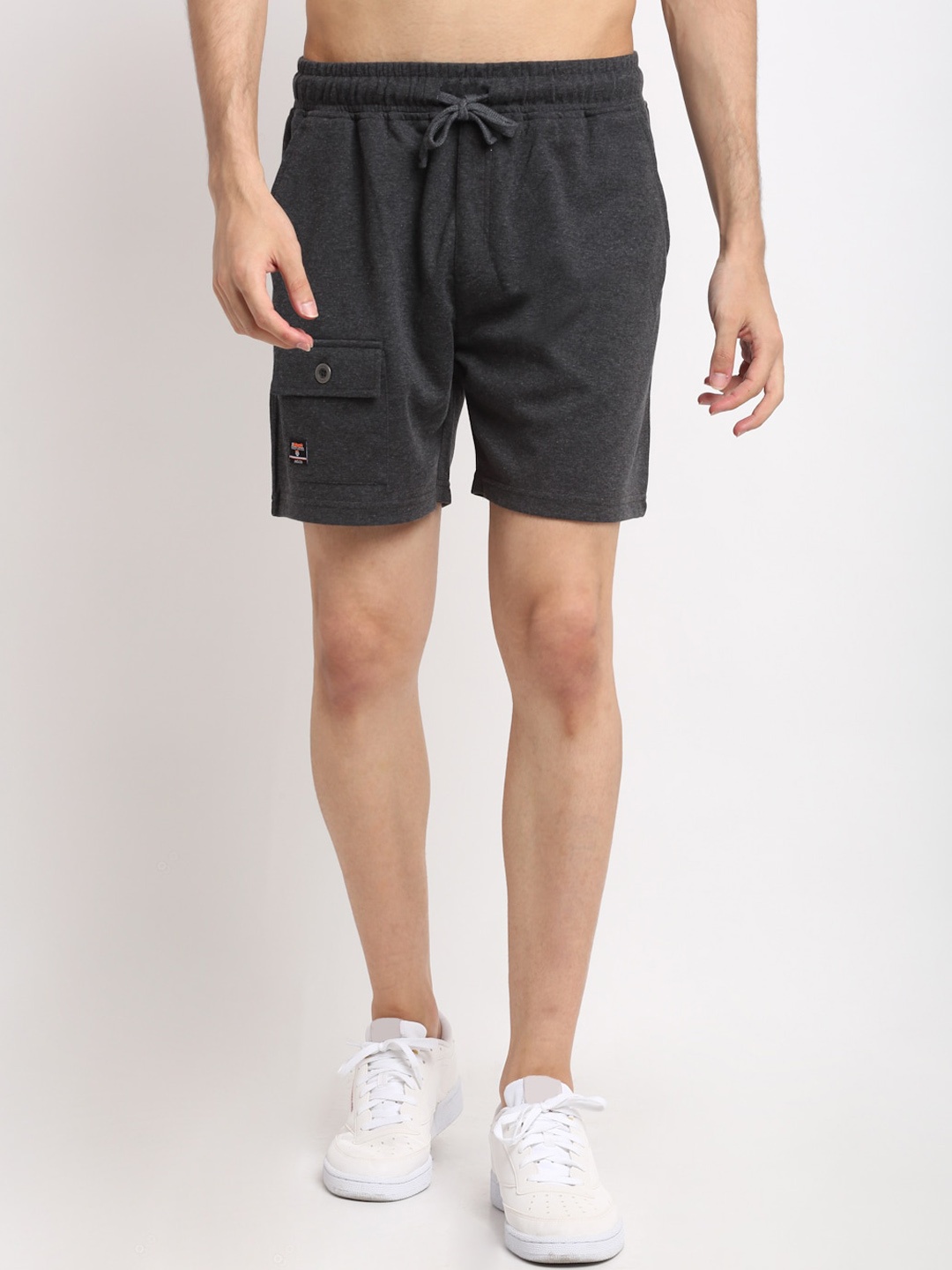 

Club York Men Charcoal Grey Mid-Rise Sports Shorts