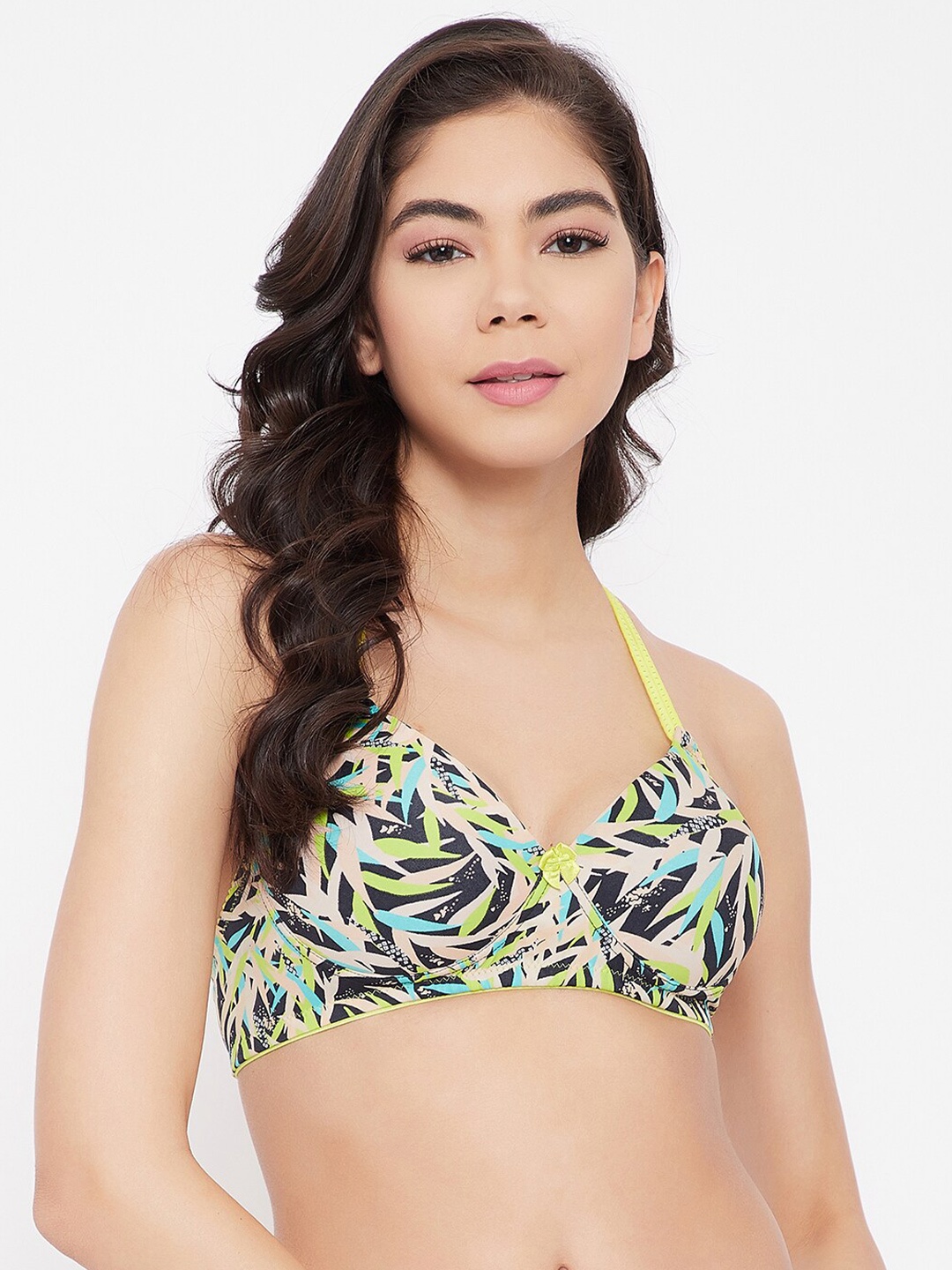 

Clovia Multicoloured Abstract Everyday Bra Full Coverage Lightly Padded, Multi