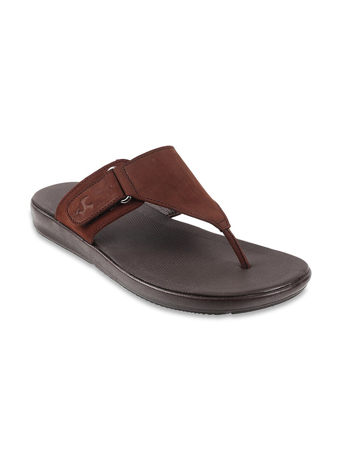 

Mochi Men Brown Suede Comfort Sandals